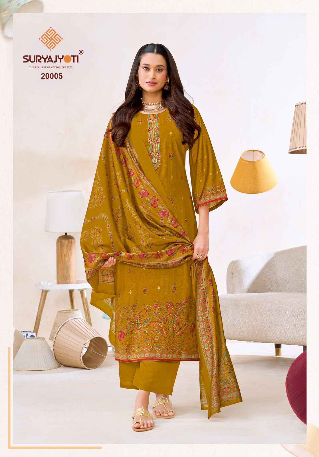 Suryajyoti Pushpa Vol 20 Modal Silk Salwar Kameez _ Surat Wholesale Market Price ( 8 Pcs Catalog )