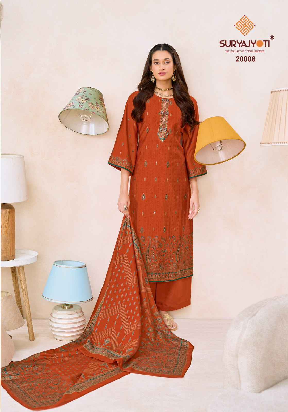Suryajyoti Pushpa Vol 20 Modal Silk Salwar Kameez _ Surat Wholesale Market Price ( 8 Pcs Catalog )