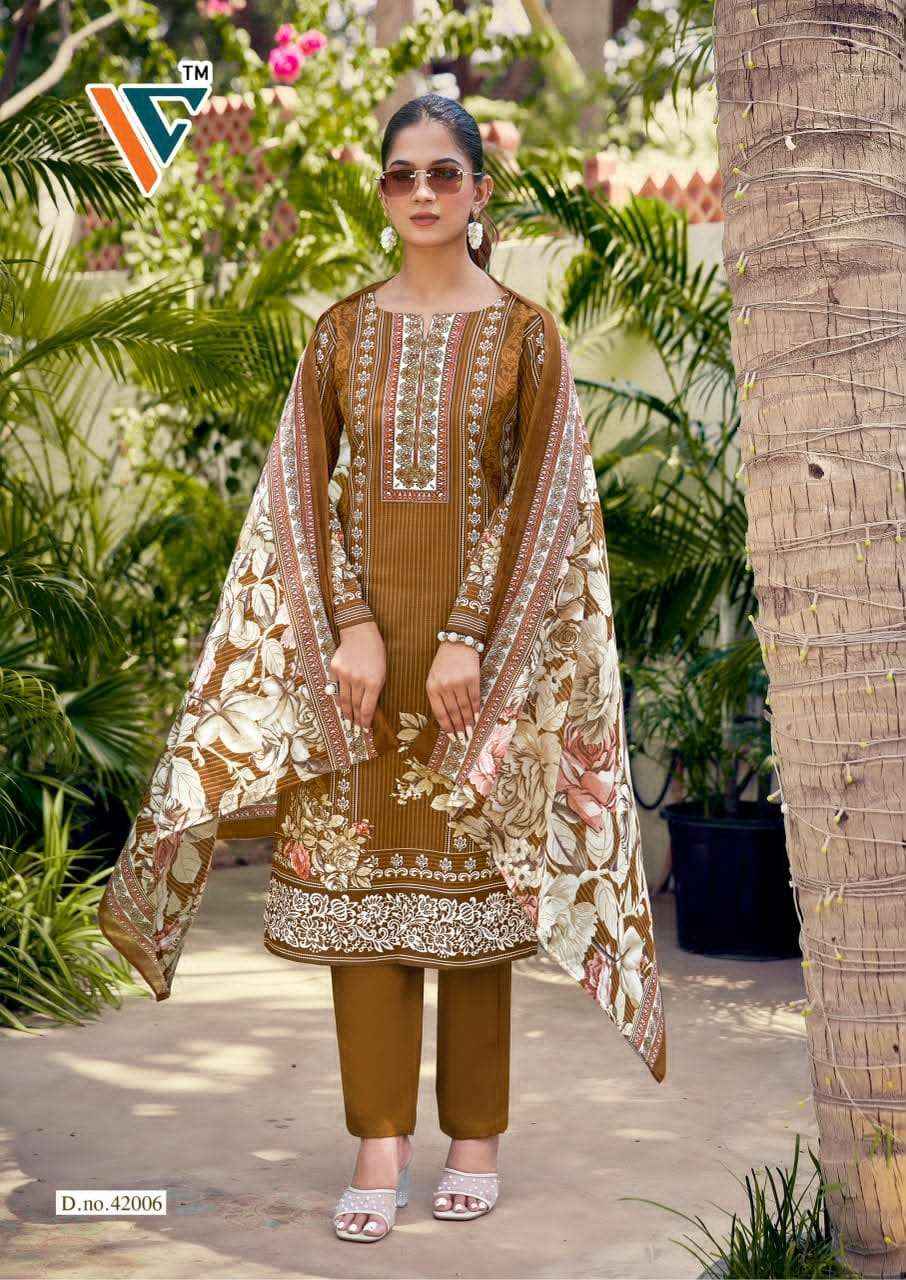 Vandana Fashion Karachi King Vol 42 Printed Cotton Salwar Suit _ Surat Wholesale Market Price ( 8 Pcs Catalog )