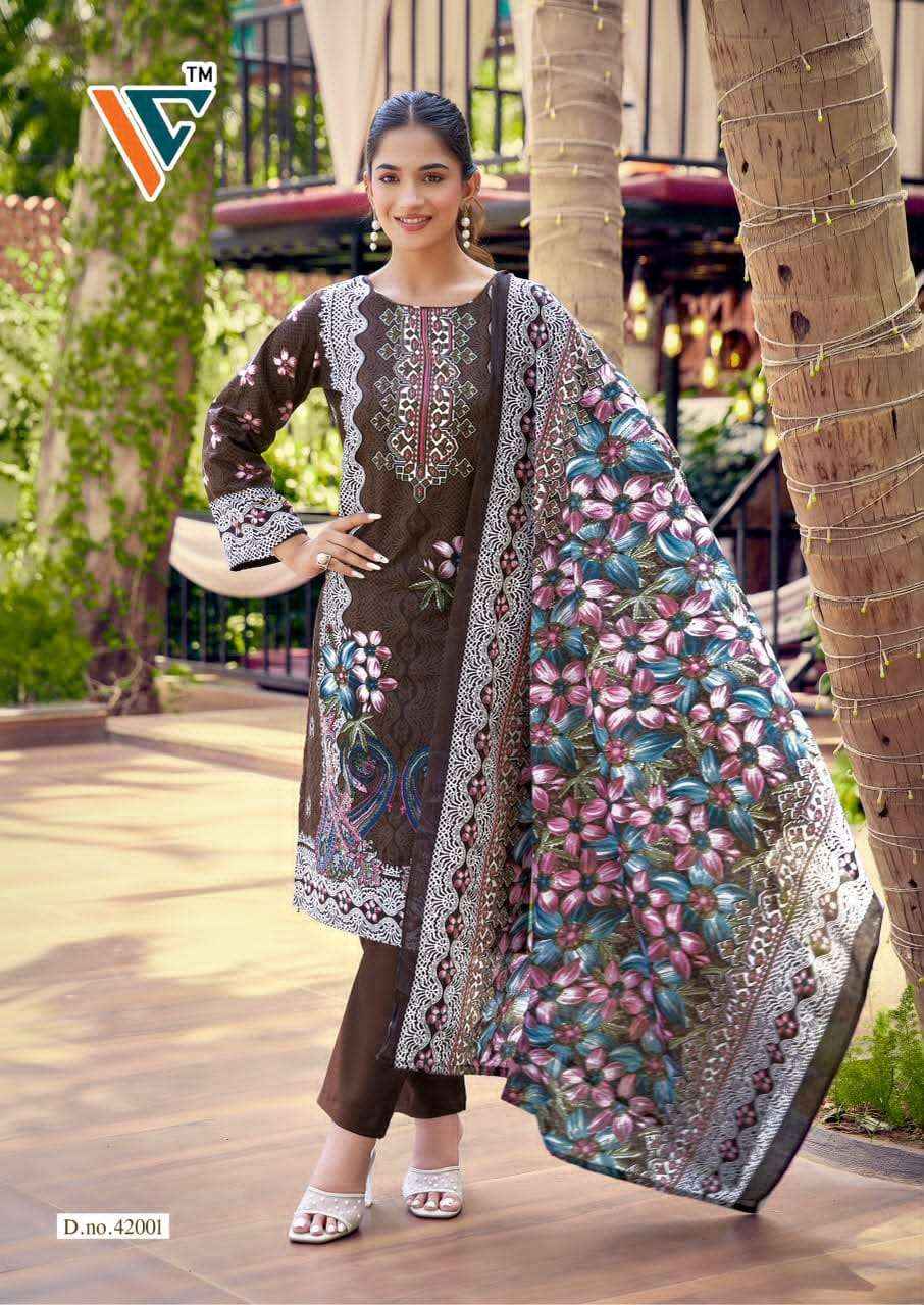 Vandana Fashion Karachi King Vol 42 Printed Cotton Salwar Suit _ Surat Wholesale Market Price ( 8 Pcs Catalog )