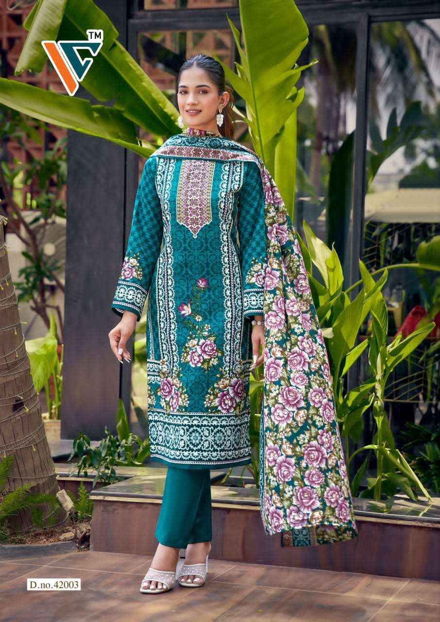 Vandana Fashion Karachi King Vol 42 Printed Cotton Salwar Suit _ Surat Wholesale Market Price ( 8 Pcs Catalog )
