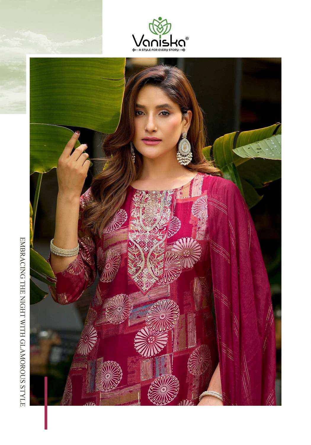 Vaniska Fiona Exclusive Kurti Bottom Dupatta Set _ Surat Wholesale Market Price ( 8 Pcs Catalog )