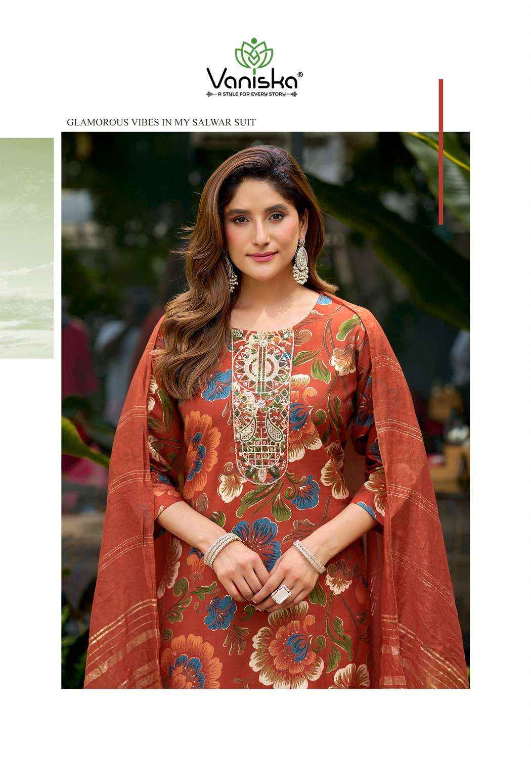 Vaniska Fiona Exclusive Kurti Bottom Dupatta Set _ Surat Wholesale Market Price ( 8 Pcs Catalog )