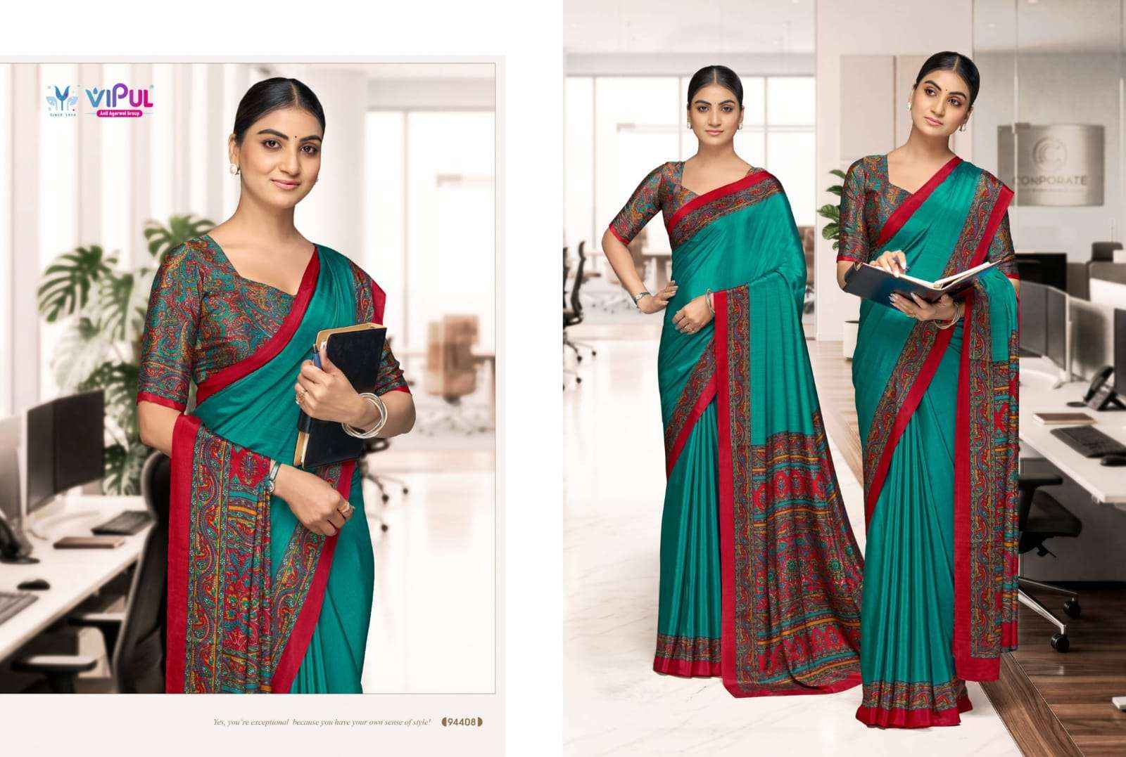 Vipul Saree Smart Silk Vol 7 94401 To 94412 Premium Saree _ Surat Wholesale Price ( 12 Pcs Catalog )