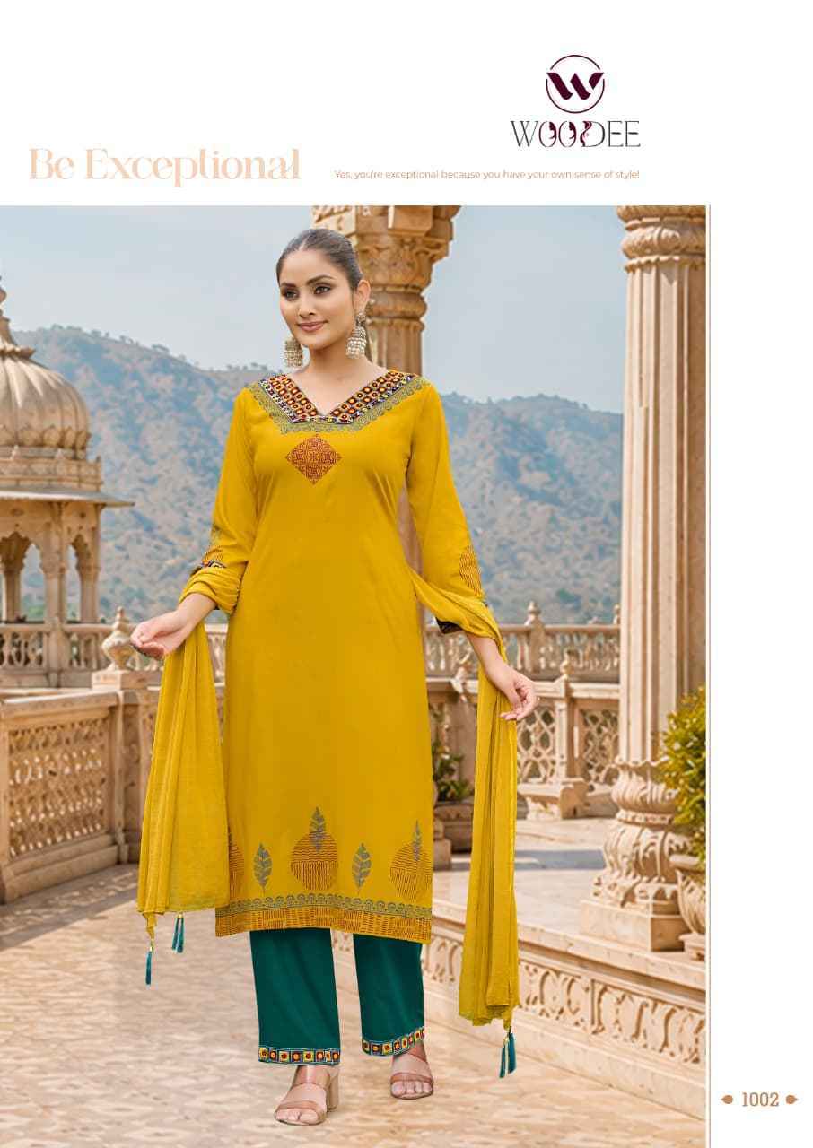 Woodee Noor Rayon Kurti Combo Set _ Surat Wholesale Texteli Markrt Rate ( 6 Pcs Catalog )
