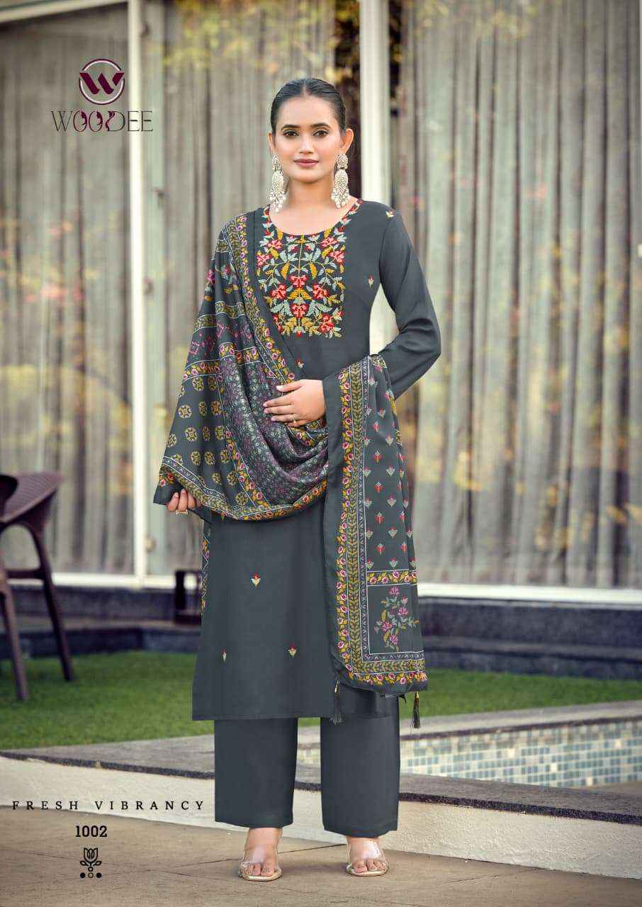 Woodee Rutavi Rayon Kurti Combo Set 