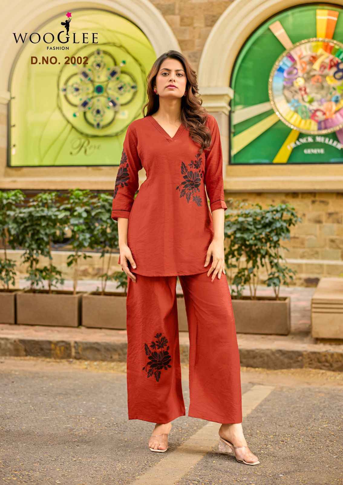 Wooglee Livonia Viscose Weaving Co ord Set Wholesale Price ( 5 pcs Catalogue )