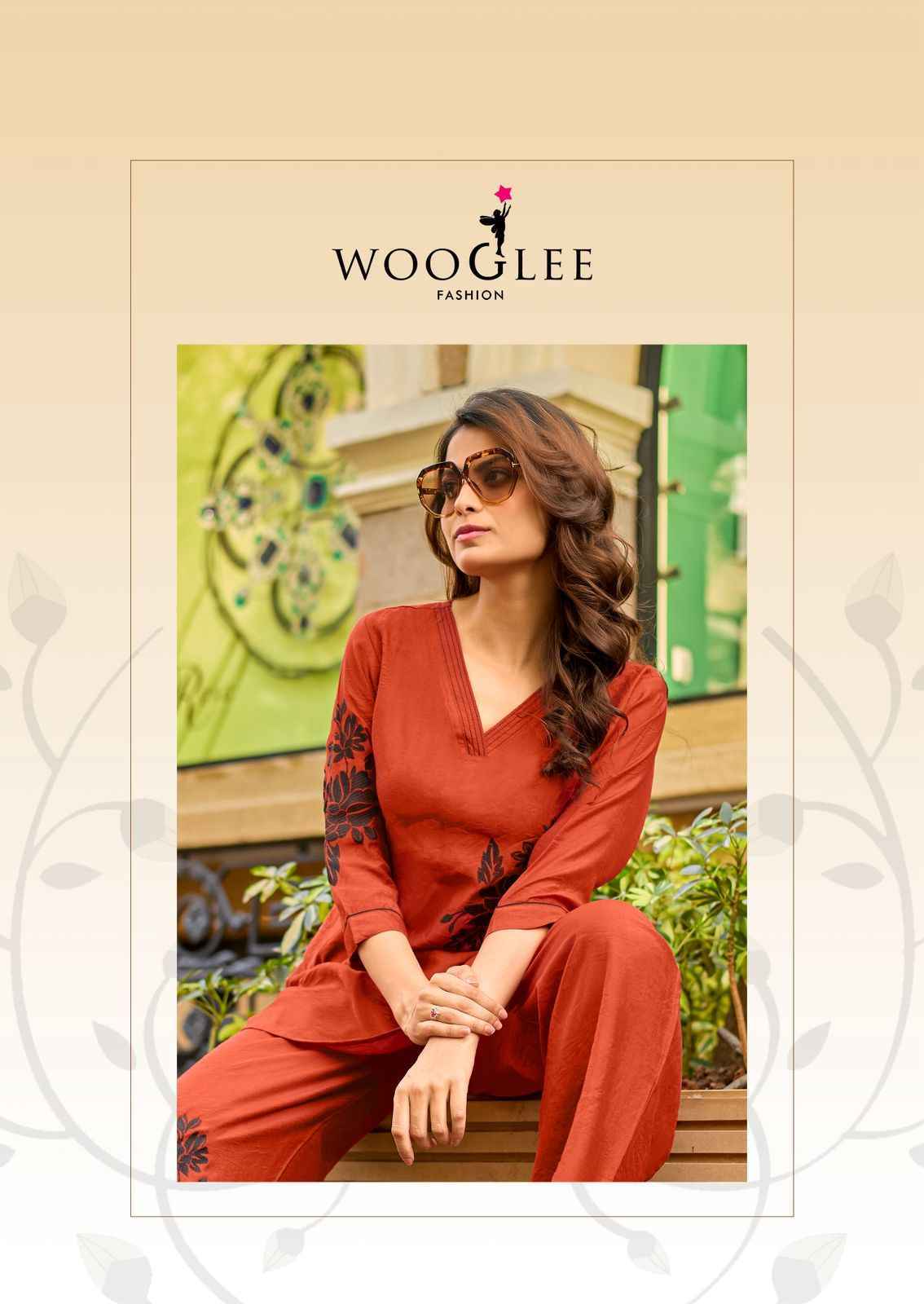Wooglee Livonia Viscose Weaving Co ord Set Wholesale Price ( 5 pcs Catalogue )