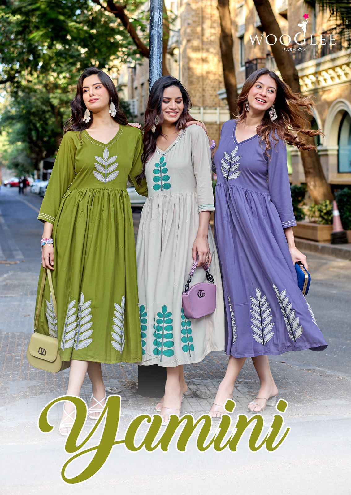 Wooglee Yamini Rayon Gowm Wholesale Surat Market ( 6 pcs Catalogue )