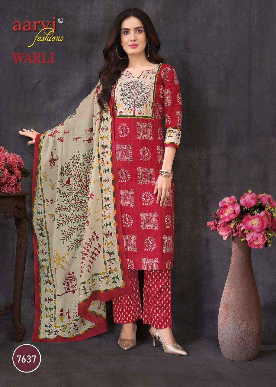 Aarvi Fashion Warli Vol 1 - Wholesale Pure Cotton Readymade Suits ( 6 Pcs Catalog )