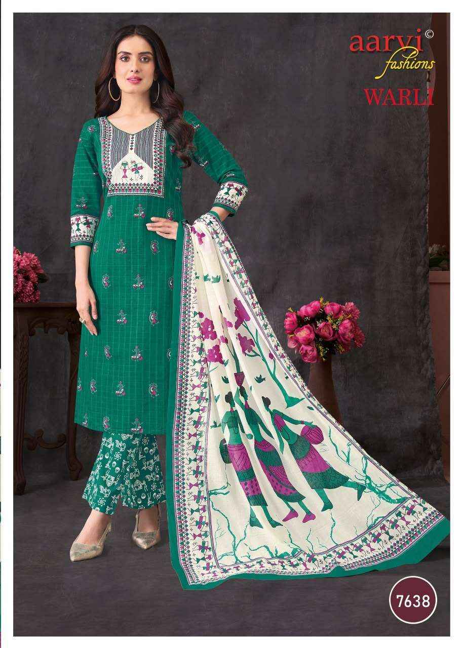 Aarvi Fashion Warli Vol 1 - Wholesale Pure Cotton Readymade Suits ( 6 Pcs Catalog )