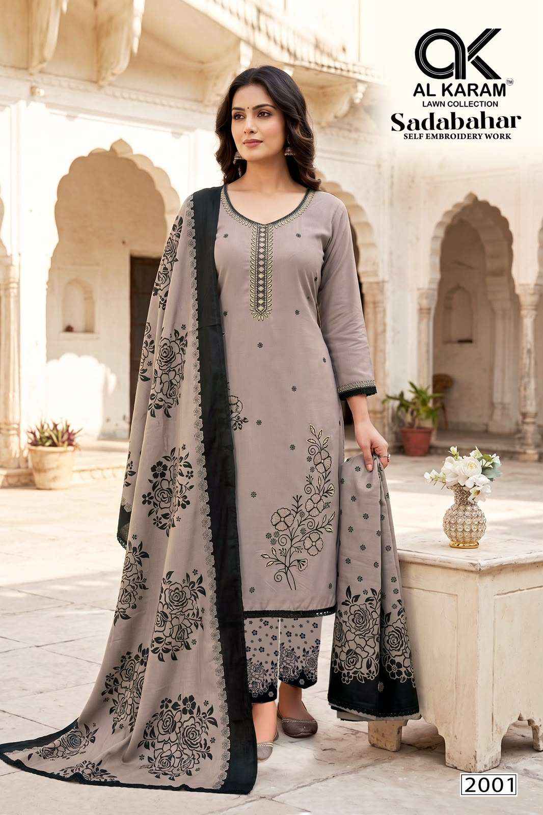 Al Karam Sadabahar Vol 2 Rayon Dress Material - Wholesale Catalog Surat ( 5 Pcs Catalog )