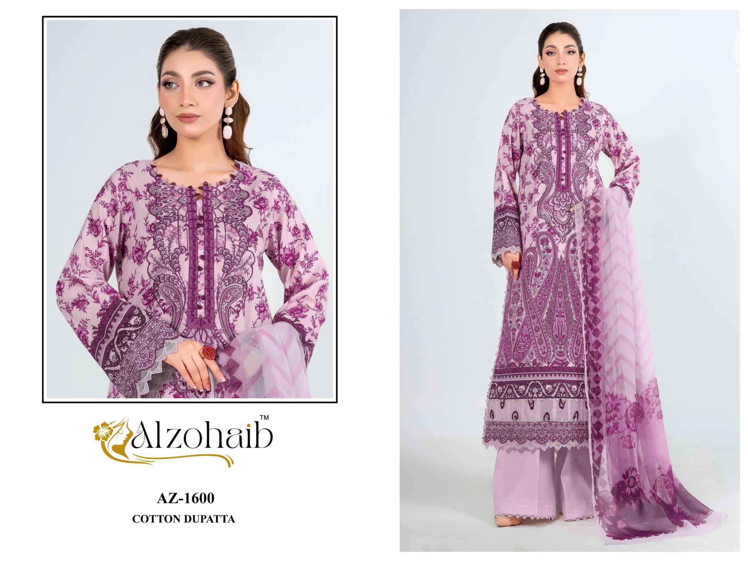 Al Zohaib Noura Vol 2 Pure Cotton Pakistani Suits | Wholesale Market Surat ( 4 Pcs Catalogue )