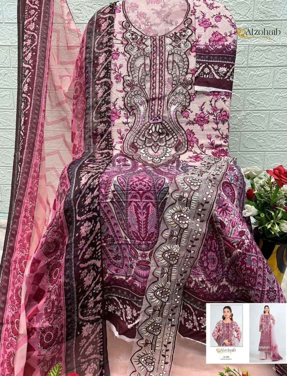 Al Zohaib Noura Vol 2 Pure Cotton Pakistani Suits | Wholesale Market Surat ( 4 Pcs Catalogue )