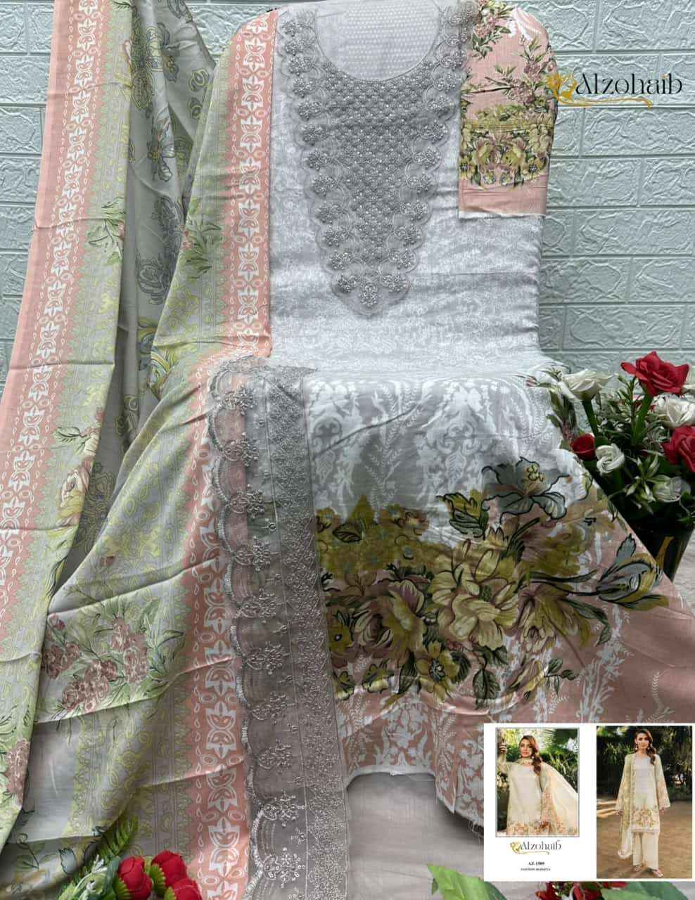 Al Zohaib Noura Vol 2 Pure Cotton Pakistani Suits | Wholesale Market Surat ( 4 Pcs Catalogue )