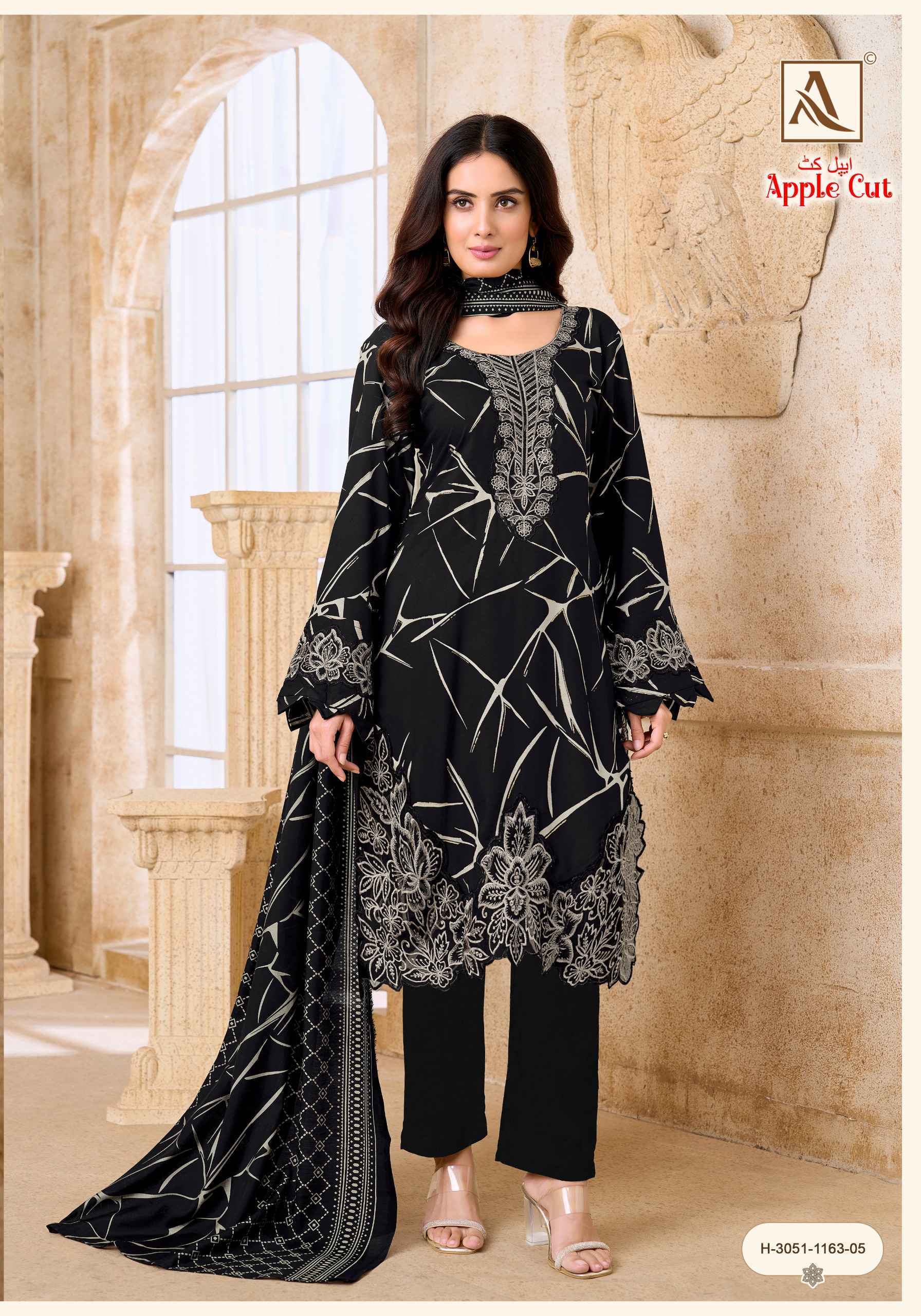 Alok Apple Cut - Viscose Reyon Dress Material - Surat Wholesale Market ( 6 pcs Catalog )