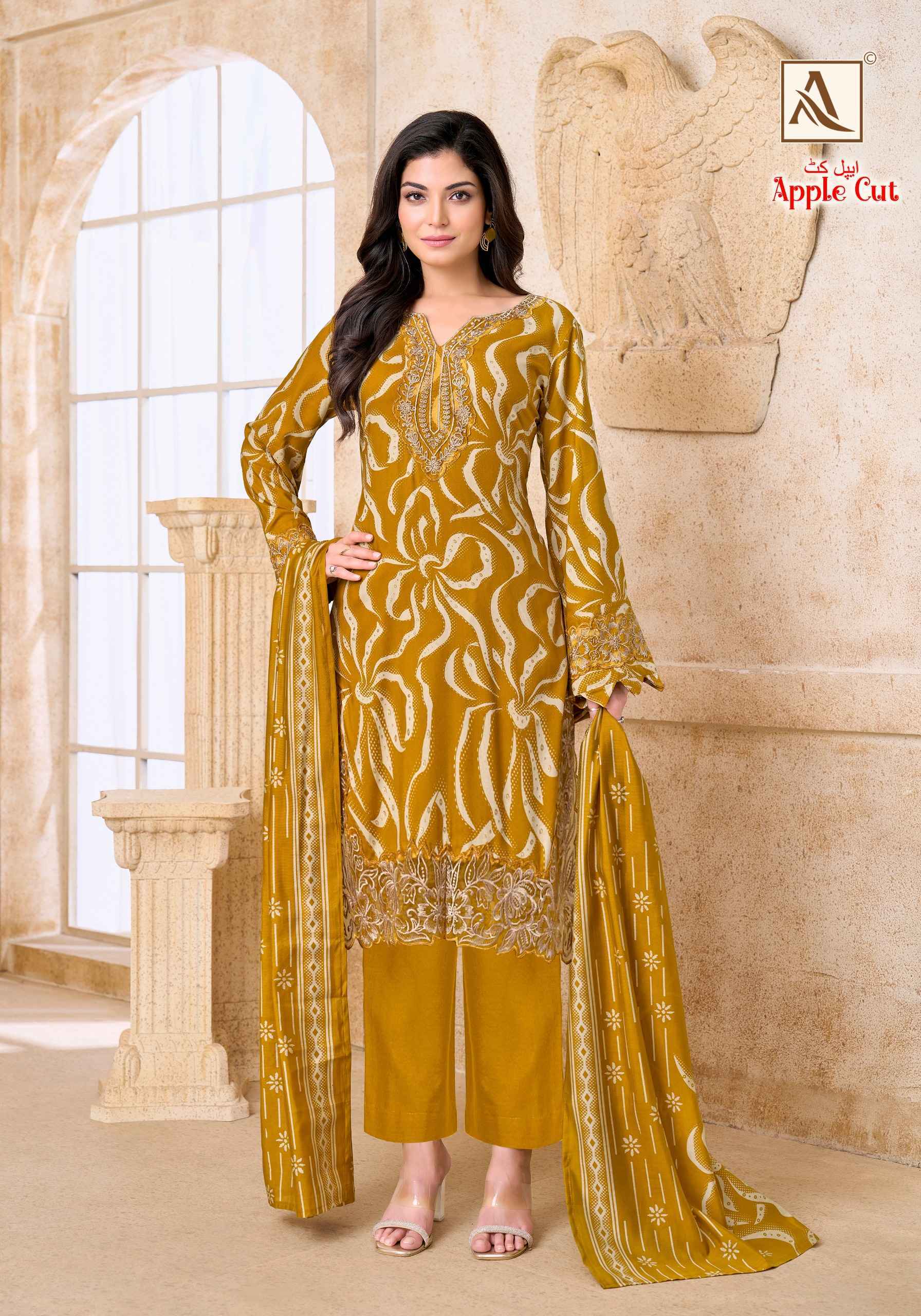Alok Apple Cut - Viscose Reyon Dress Material - Surat Wholesale Market ( 6 pcs Catalog )