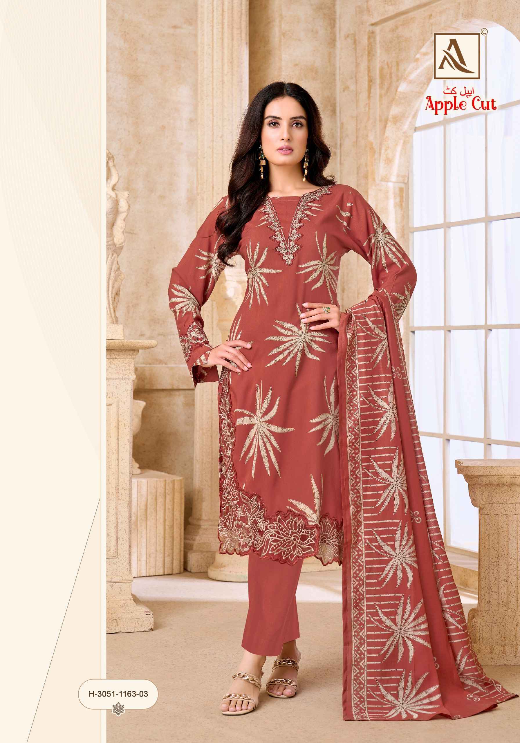 Alok Apple Cut - Viscose Reyon Dress Material - Surat Wholesale Market ( 6 pcs Catalog )