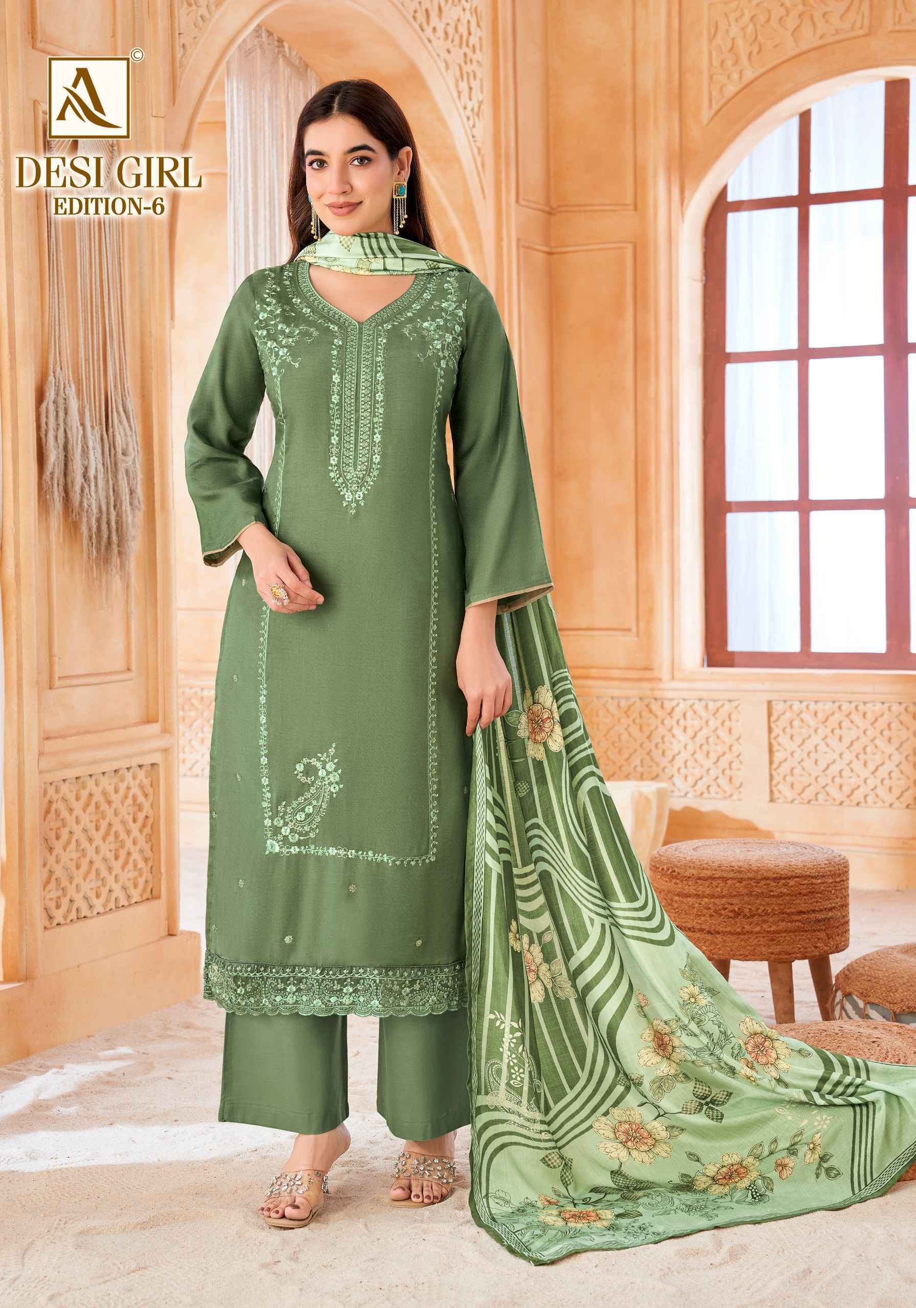 Alok Desi Girl Edition 6 Wholesale Price | Ladies Suits Bulk ( 4 pcs Catalog )