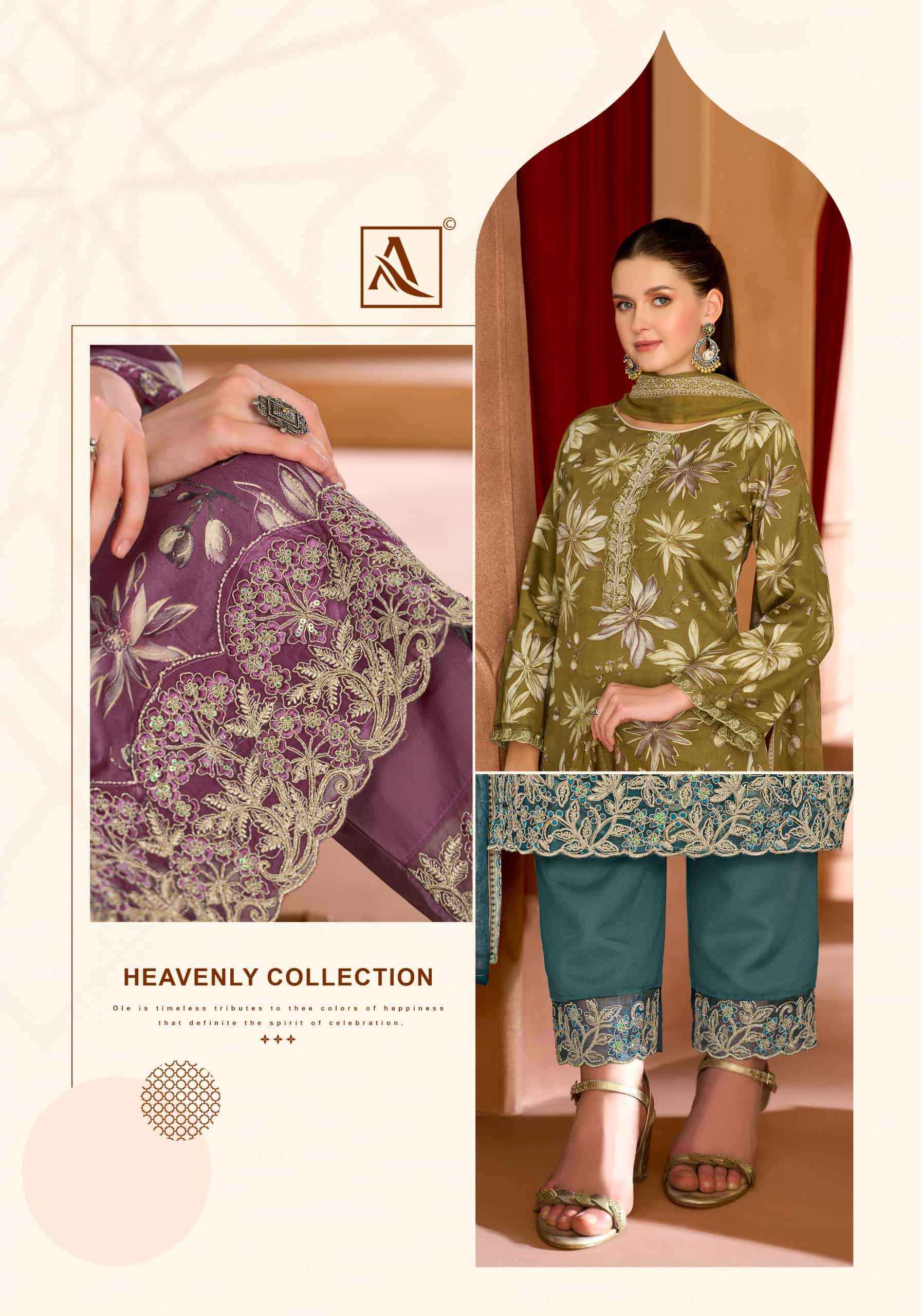 Alok Suit Ameen - Wholesale Pure Cotton Ladies Dress Material ( 6 Pcs Catalog )
