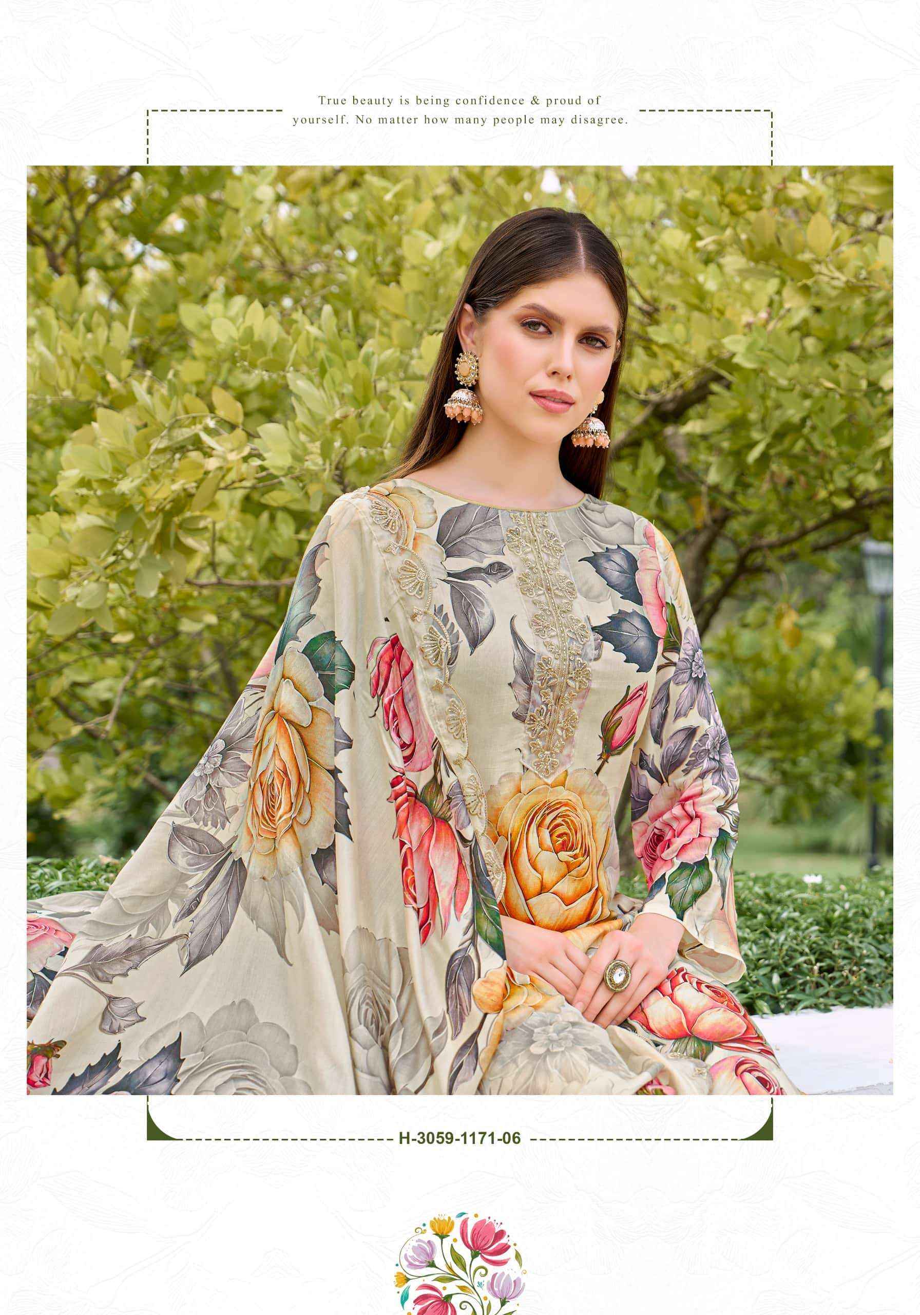 Alok Suit Fariha Edition 7 Designer Printed Muslin Salwar Kameez _ Surat Wholesale Market Price ( 8 Pcs Catalog )