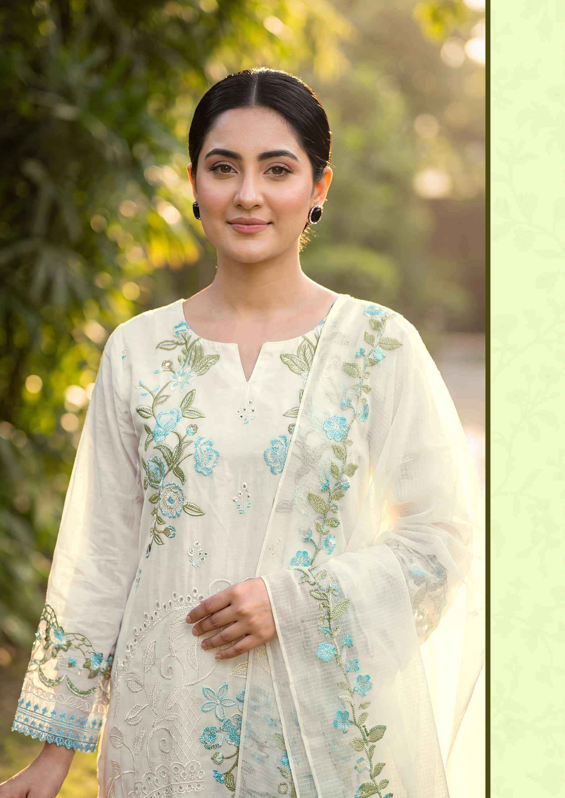 Alok Suit Jade Ombre Edition 7 Designer Cotton Salwar Kameez _ Surat Wholesale Market Price ( 6 Pcs Catalog )