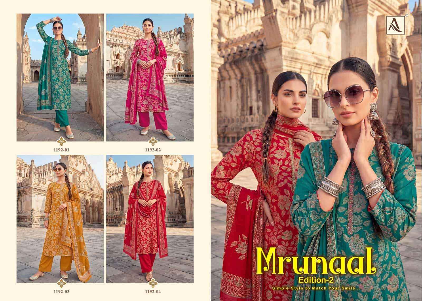 Alok Suit Mrunaal Edition 2 - Ladies Suit wholesale Online Price ( 4 Pcs Catalog )