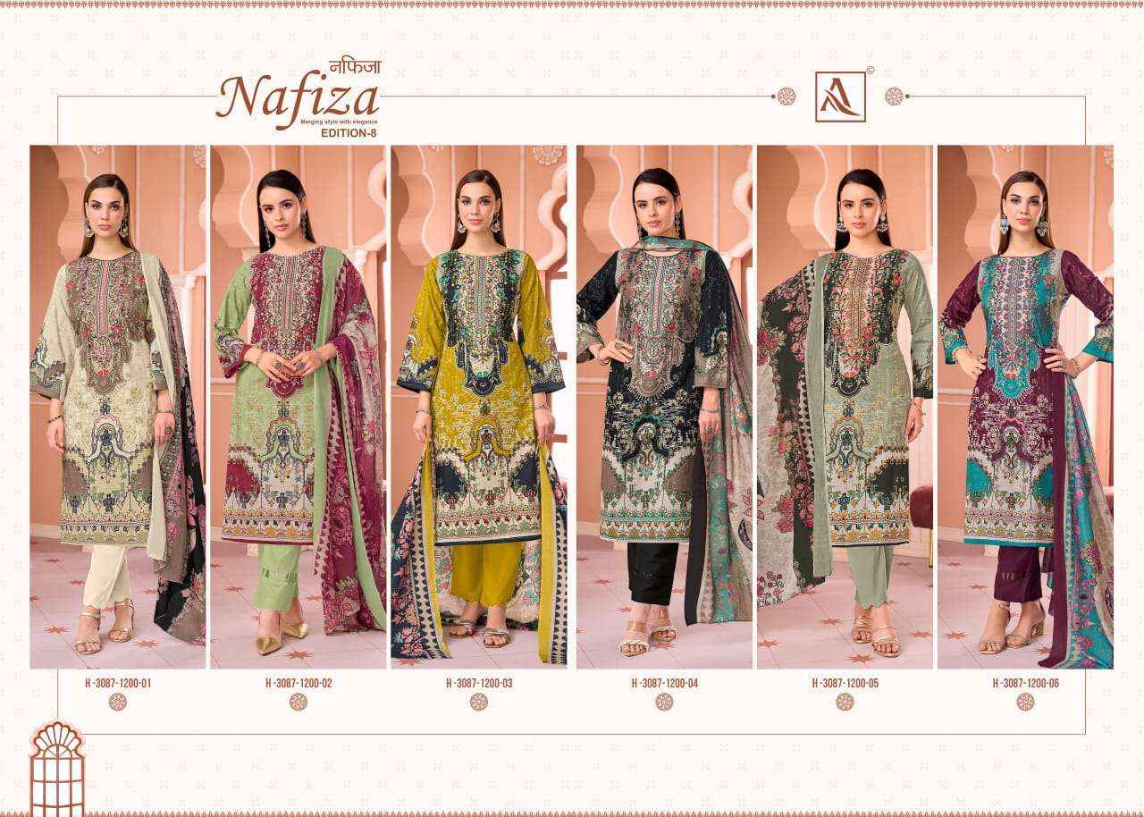 Alok Suit Nafiza Edition 8 Pakistani Suits - Surat Wholesale Market.com ( 6 Pcs Catalogue )