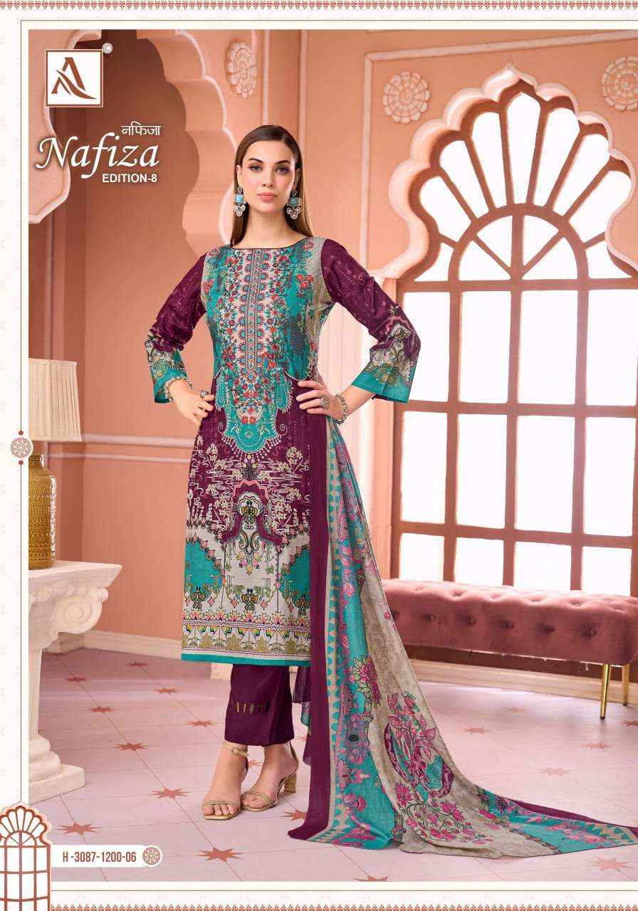 Alok Suit Nafiza Edition 8 Pakistani Suits - Surat Wholesale Market.com ( 6 Pcs Catalogue )