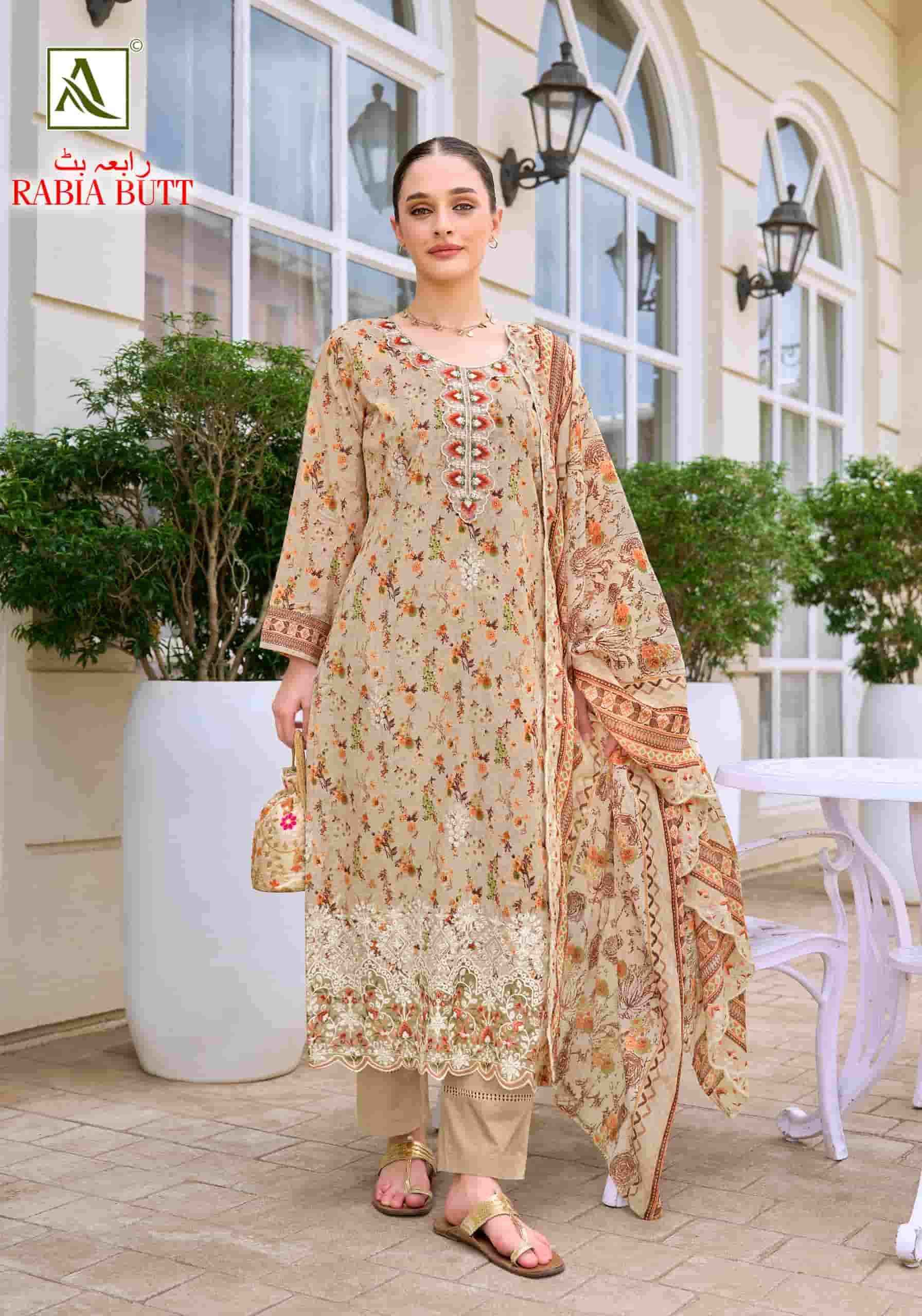 Alok Suit Rabia Butt - Excusive Cotton Salwar Kameez Surat Wholesale Market ( 8 Pcs Pcs Catalog )