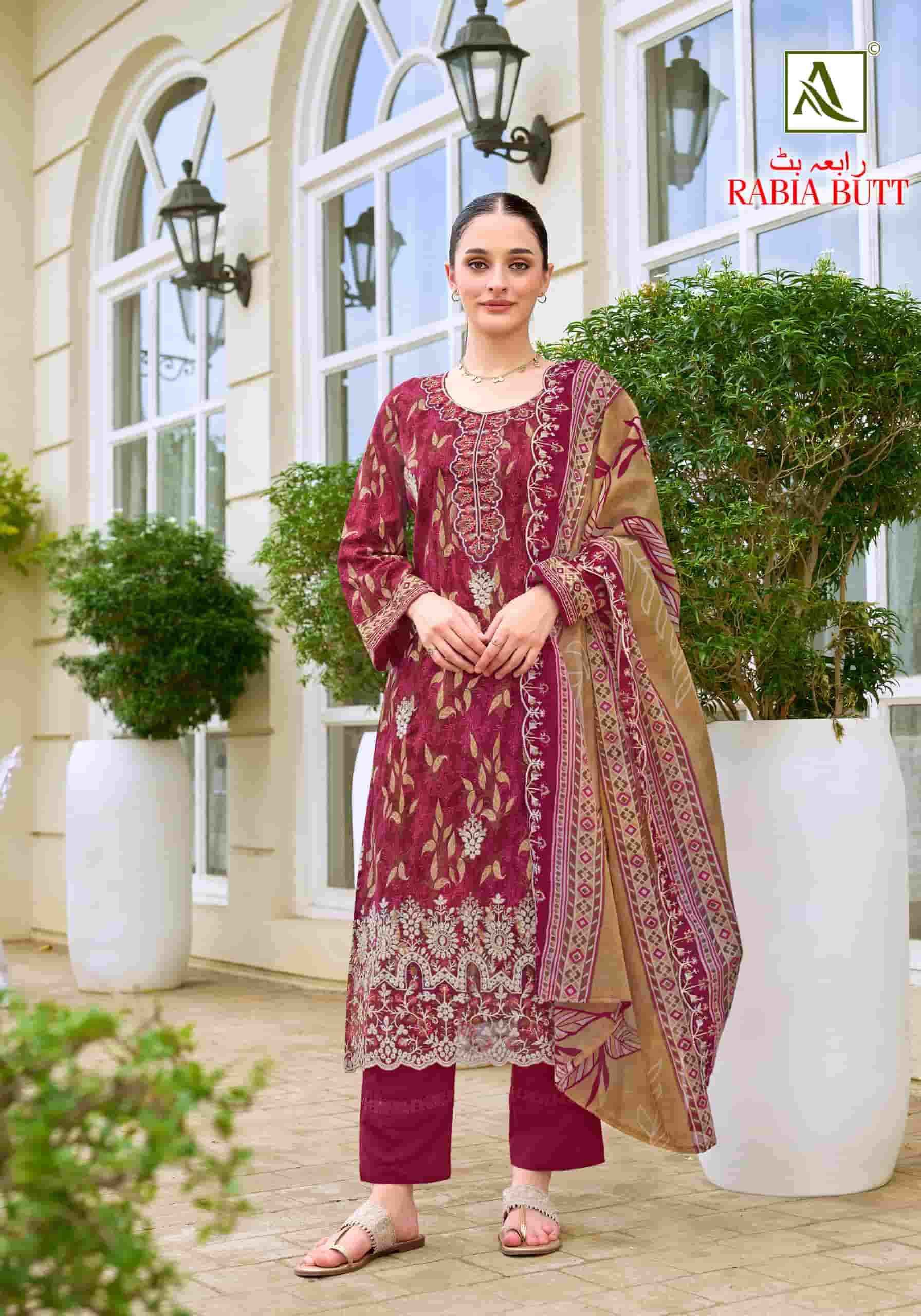 Alok Suit Rabia Butt - Excusive Cotton Salwar Kameez Surat Wholesale Market ( 8 Pcs Pcs Catalog )