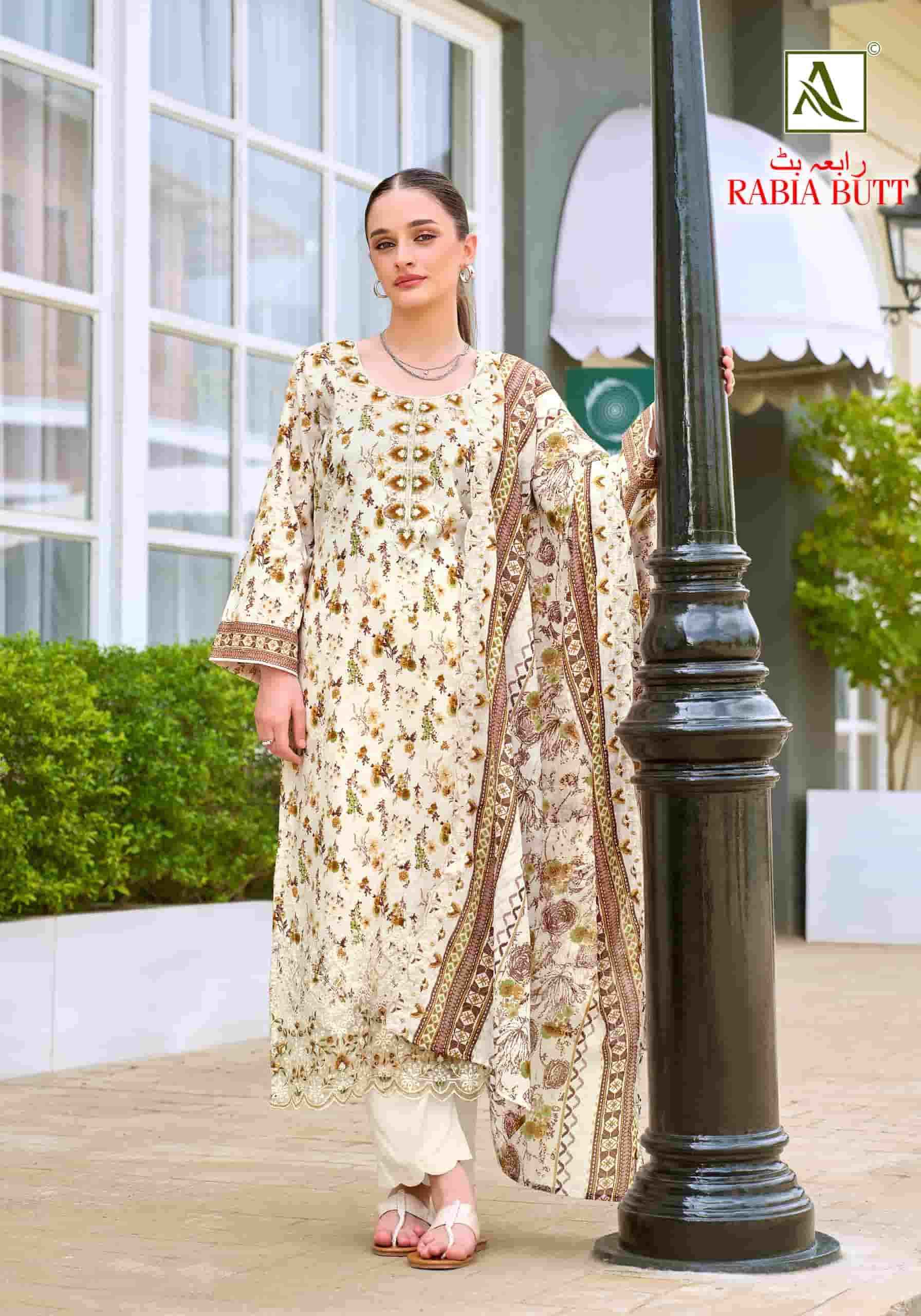 Alok Suit Rabia Butt - Excusive Cotton Salwar Kameez Surat Wholesale Market ( 8 Pcs Pcs Catalog )