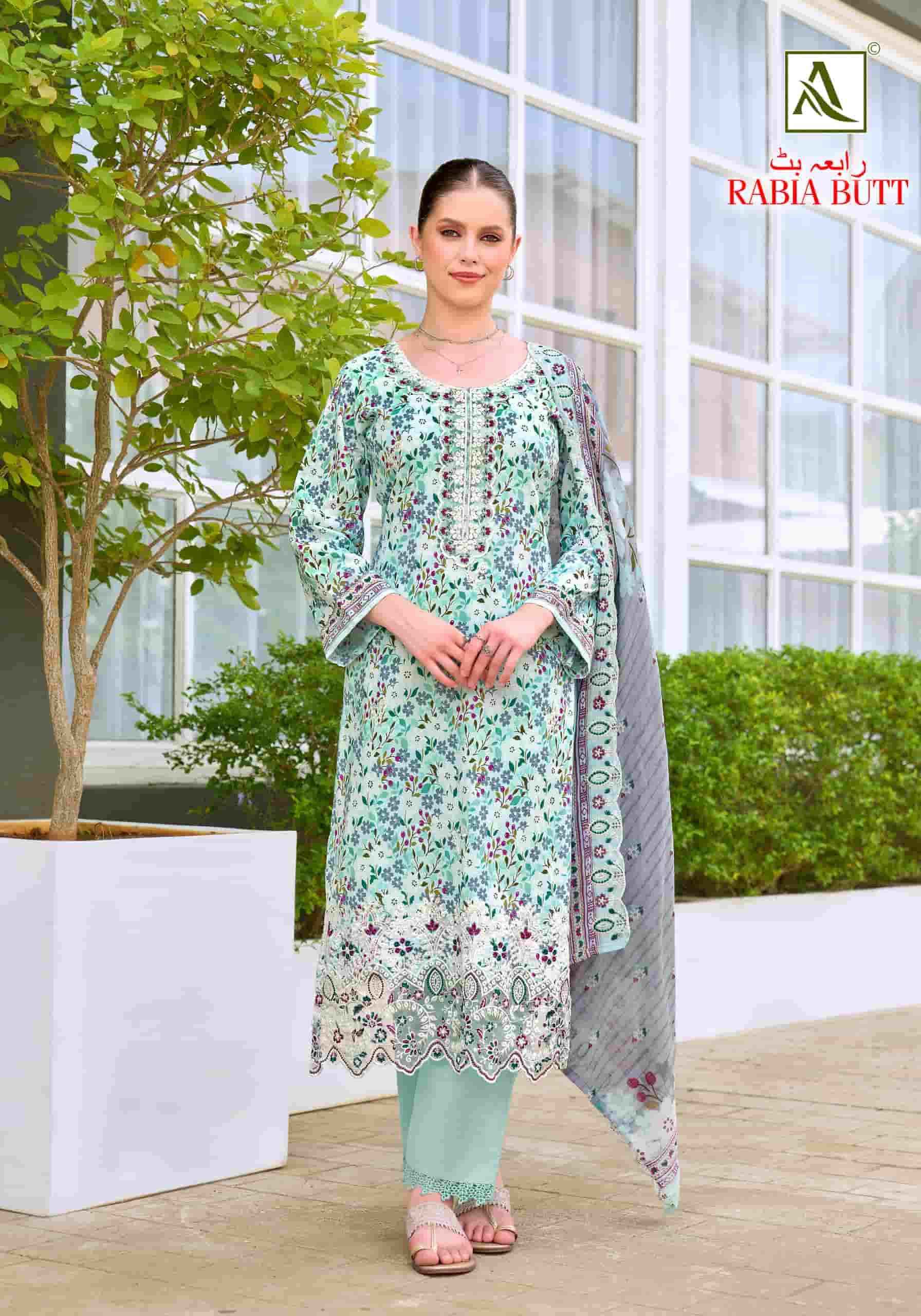 Alok Suit Rabia Butt - Excusive Cotton Salwar Kameez Surat Wholesale Market ( 8 Pcs Pcs Catalog )