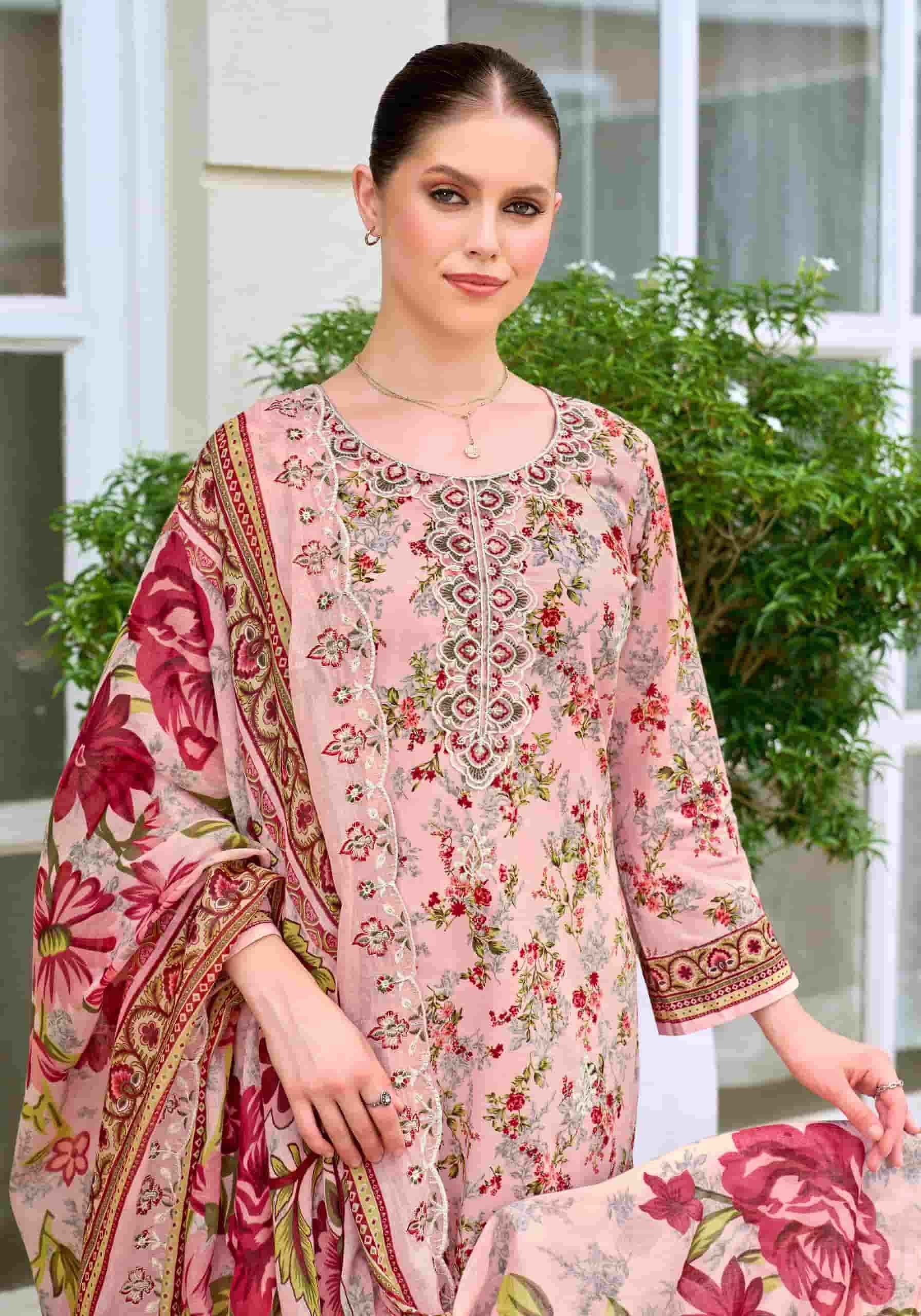 Alok Suit Rabia Butt - Excusive Cotton Salwar Kameez Surat Wholesale Market ( 8 Pcs Pcs Catalog )