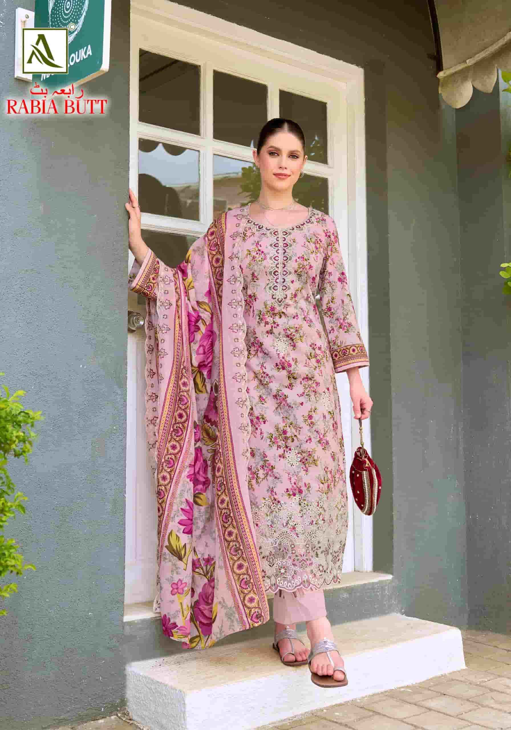 Alok Suit Rabia Butt - Excusive Cotton Salwar Kameez Surat Wholesale Market ( 8 Pcs Pcs Catalog )