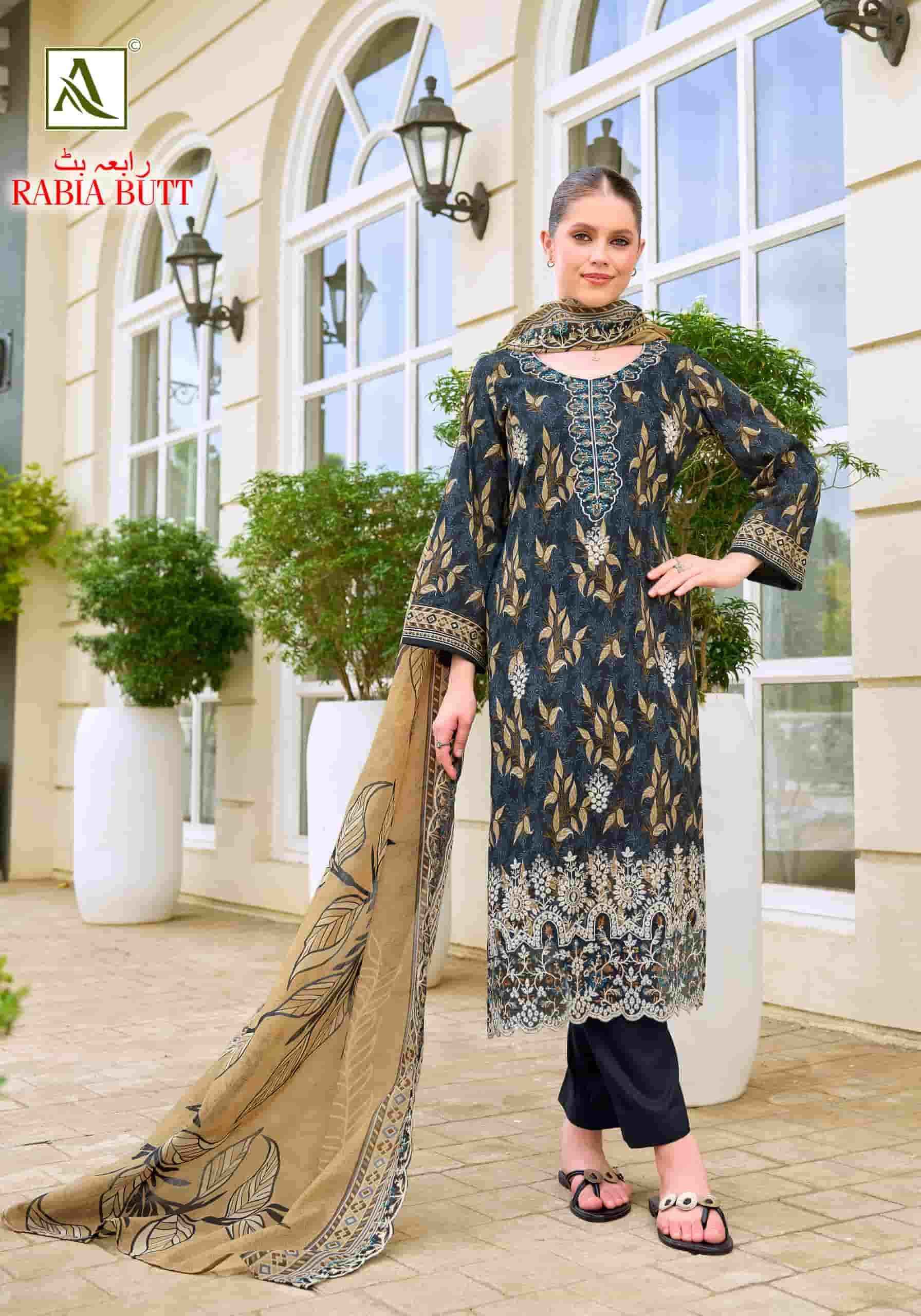 Alok Suit Rabia Butt - Excusive Cotton Salwar Kameez Surat Wholesale Market ( 8 Pcs Pcs Catalog )