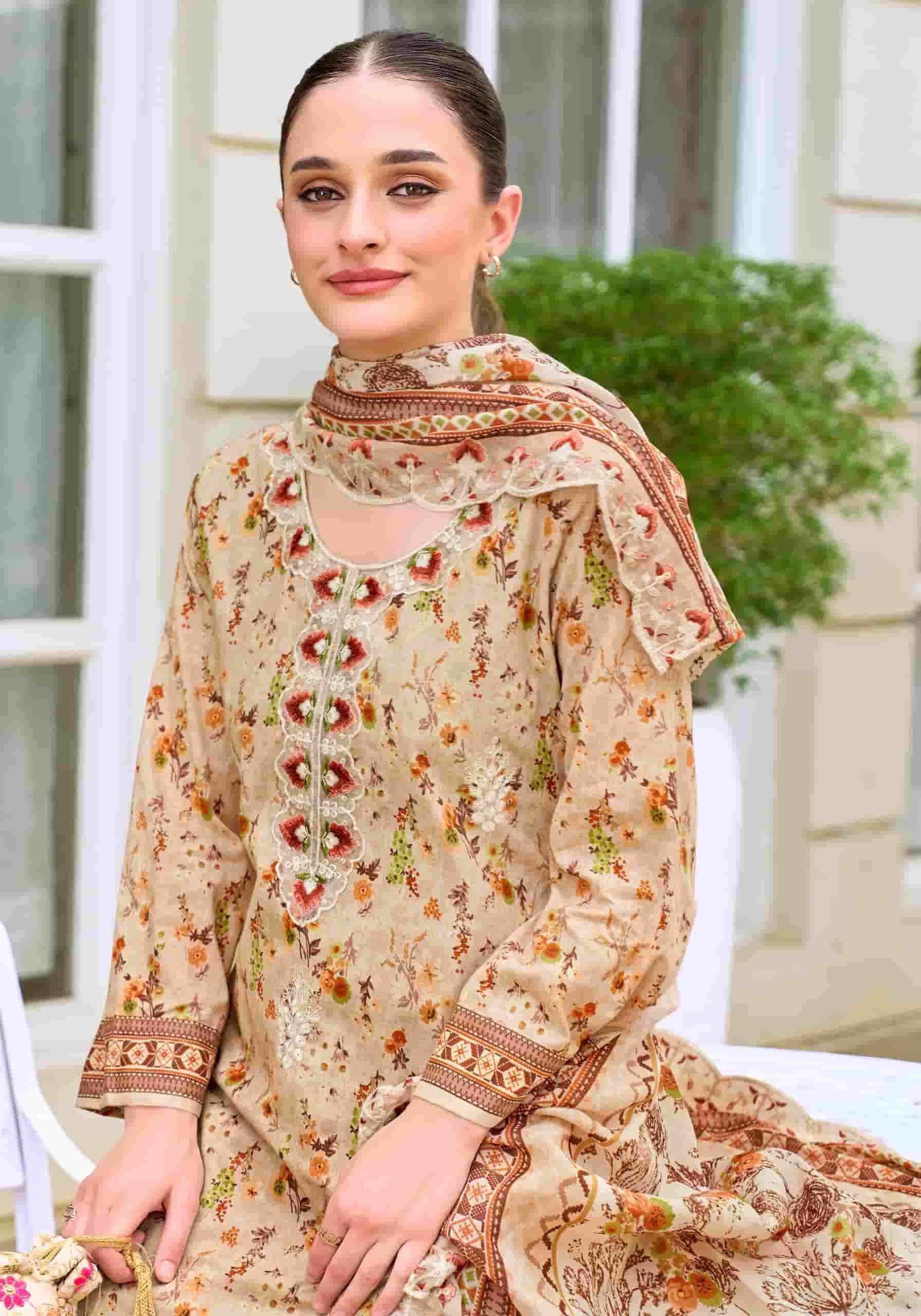 Alok Suit Rabia Butt - Excusive Cotton Salwar Kameez Surat Wholesale Market ( 8 Pcs Pcs Catalog )