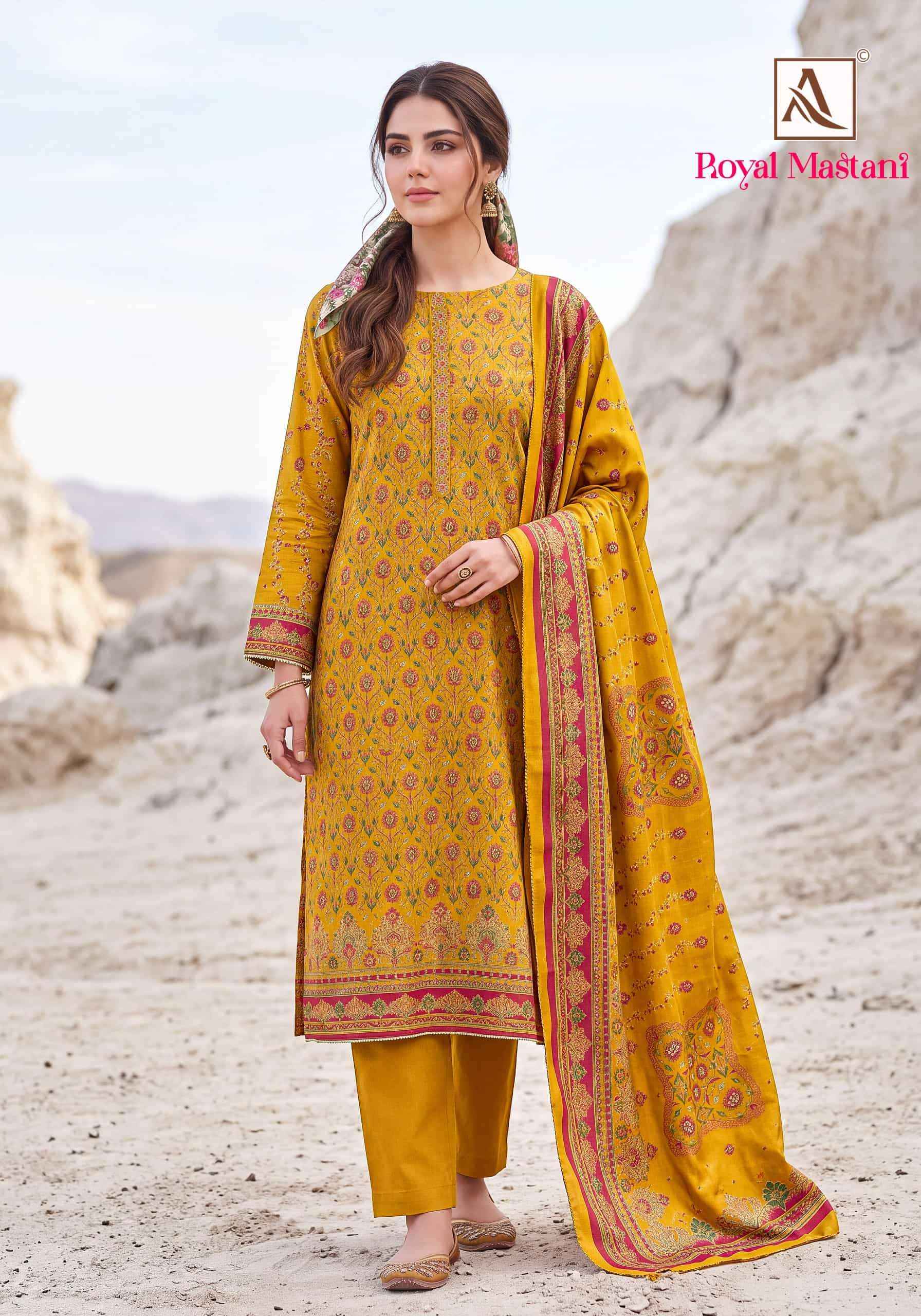 Alok Suit Royal Mastani Fancy Wear Ladies Salwar Suit _ Surat Wholesale Market Price ( 6 Pcs Catalog )