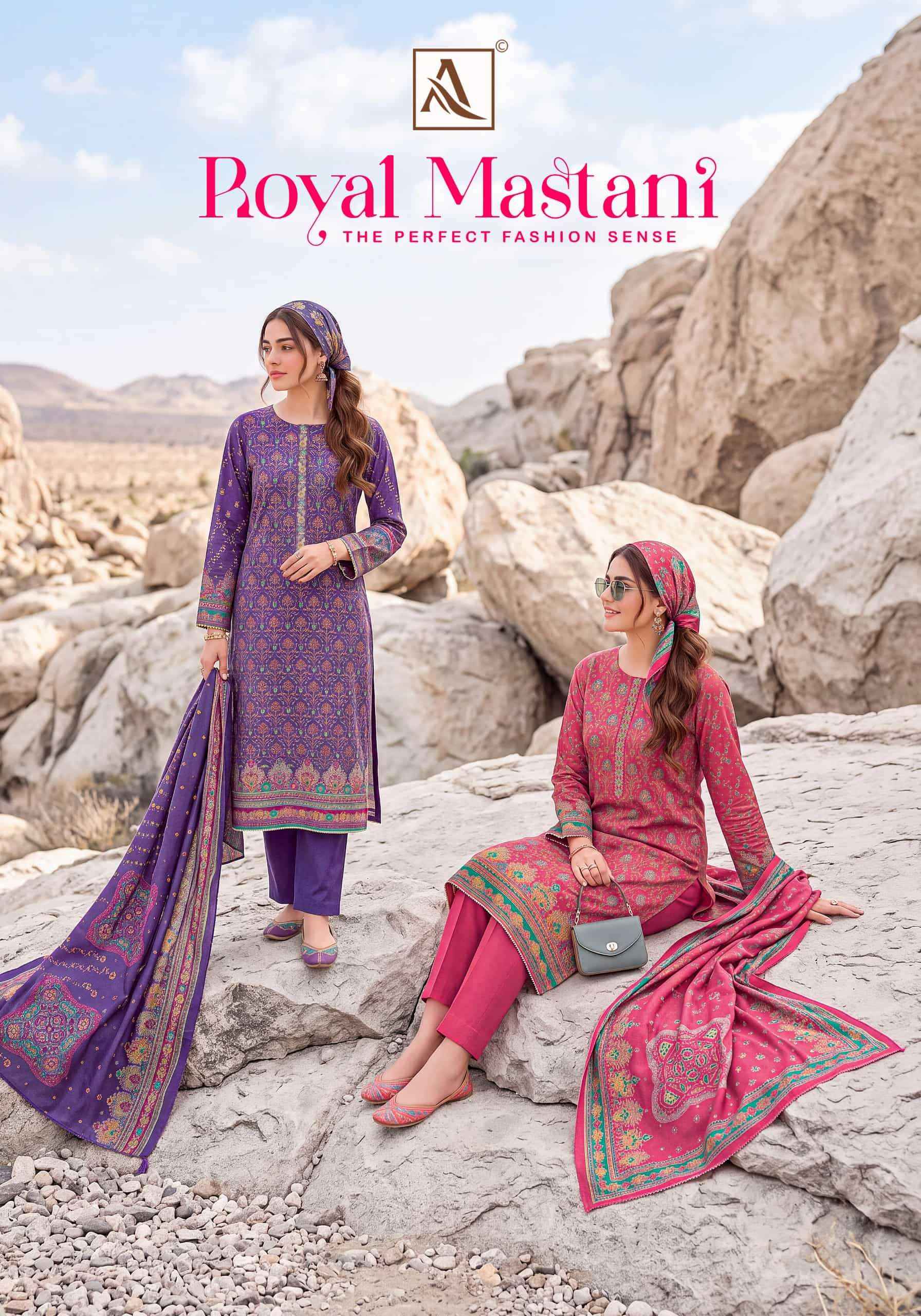 Alok Suit Royal Mastani Fancy Wear Ladies Salwar Suit _ Surat Wholesale Market Price ( 6 Pcs Catalog )