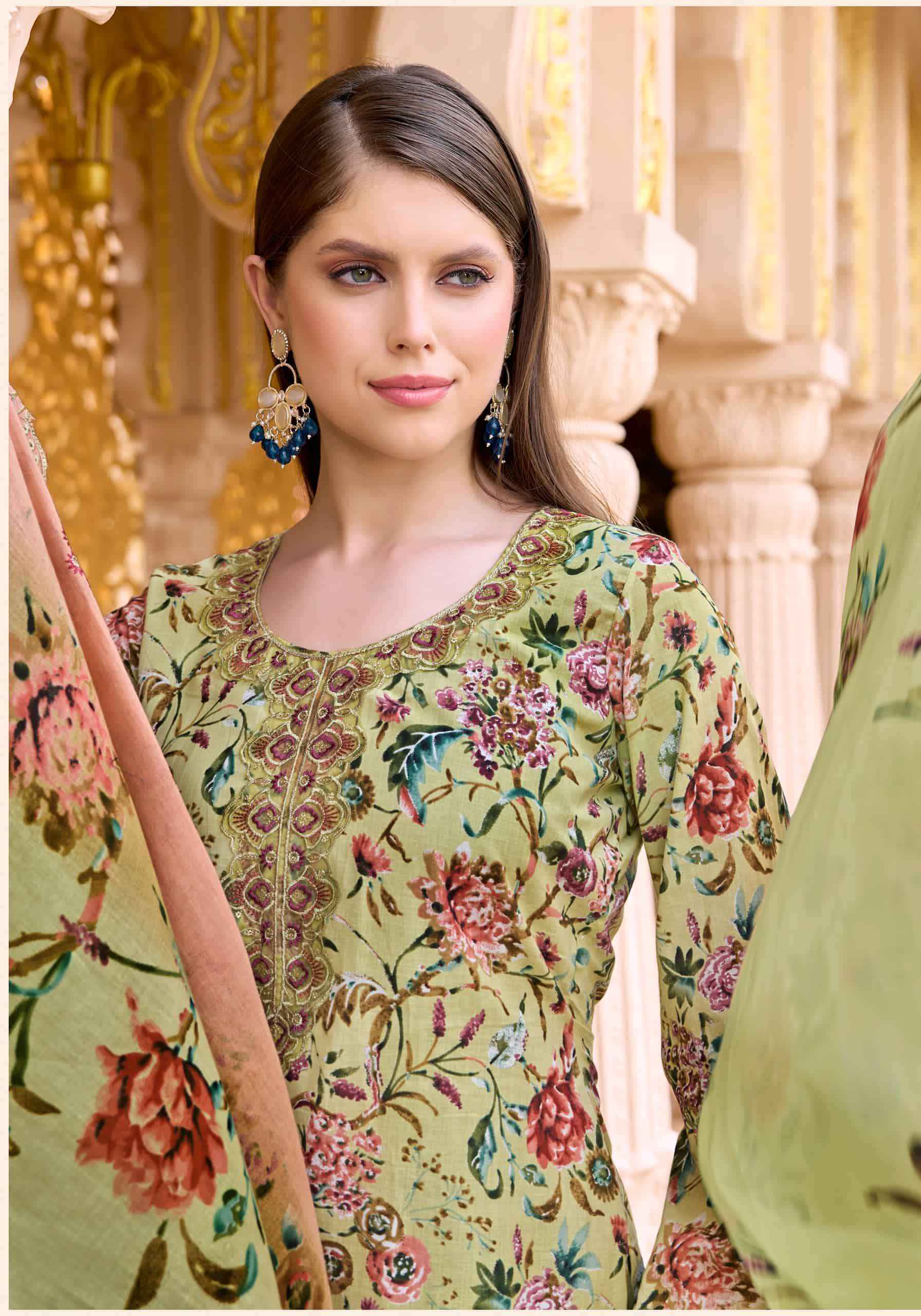 Alok Suit Sabeeka Imam Latest Designs Cotton Salwar Kameez _ Wholesale Surat Market Price ( 8 Pcs Catalog )