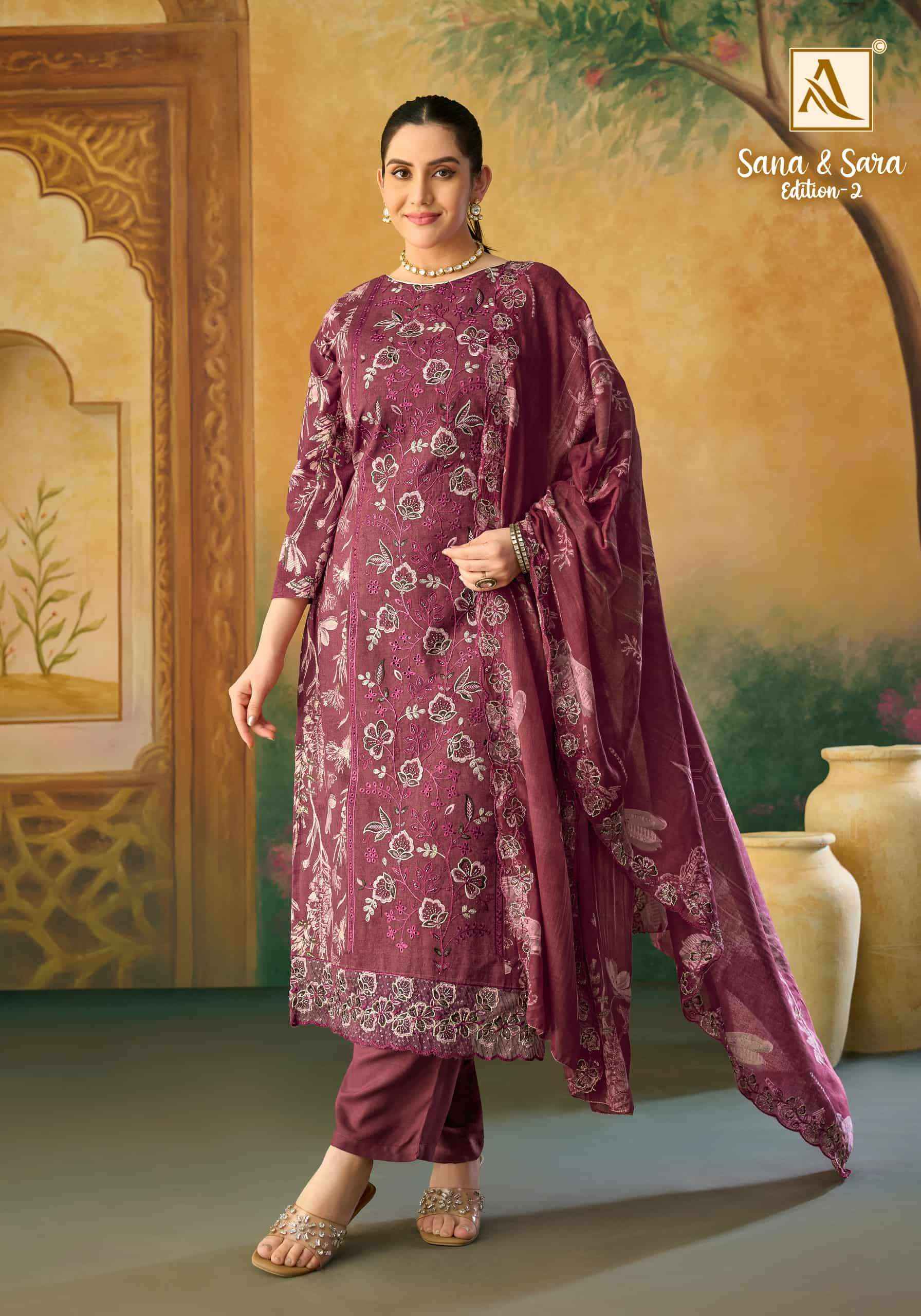 Alok Suit Sana And Sara Edition 2 - Wholesale Market Surat ( 6 Pcs Catalog )