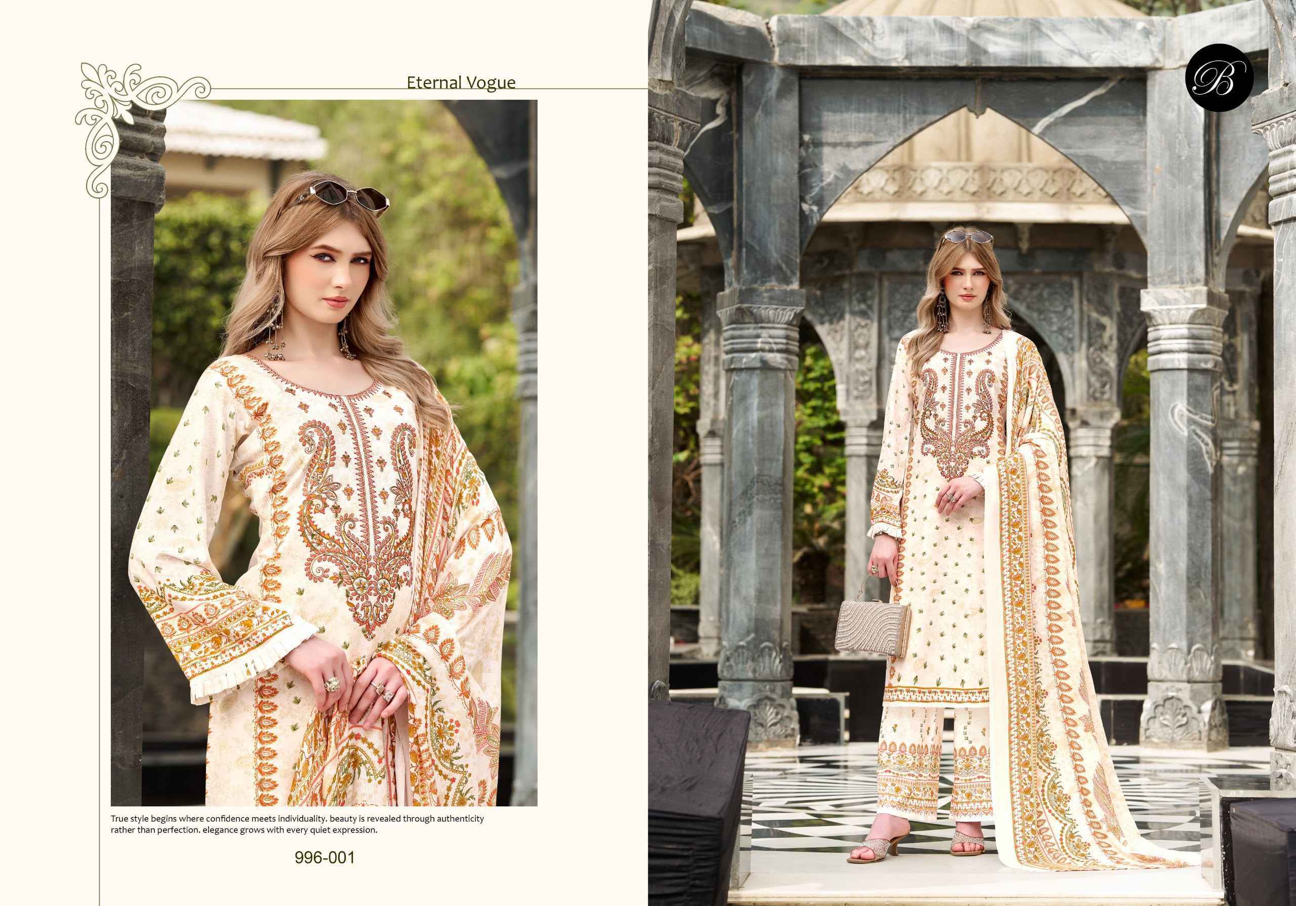 Belliza Dilkhush Vol 4 - Wholesale Viscose Rayon Dress Material ( 8 pcs Catalogue )