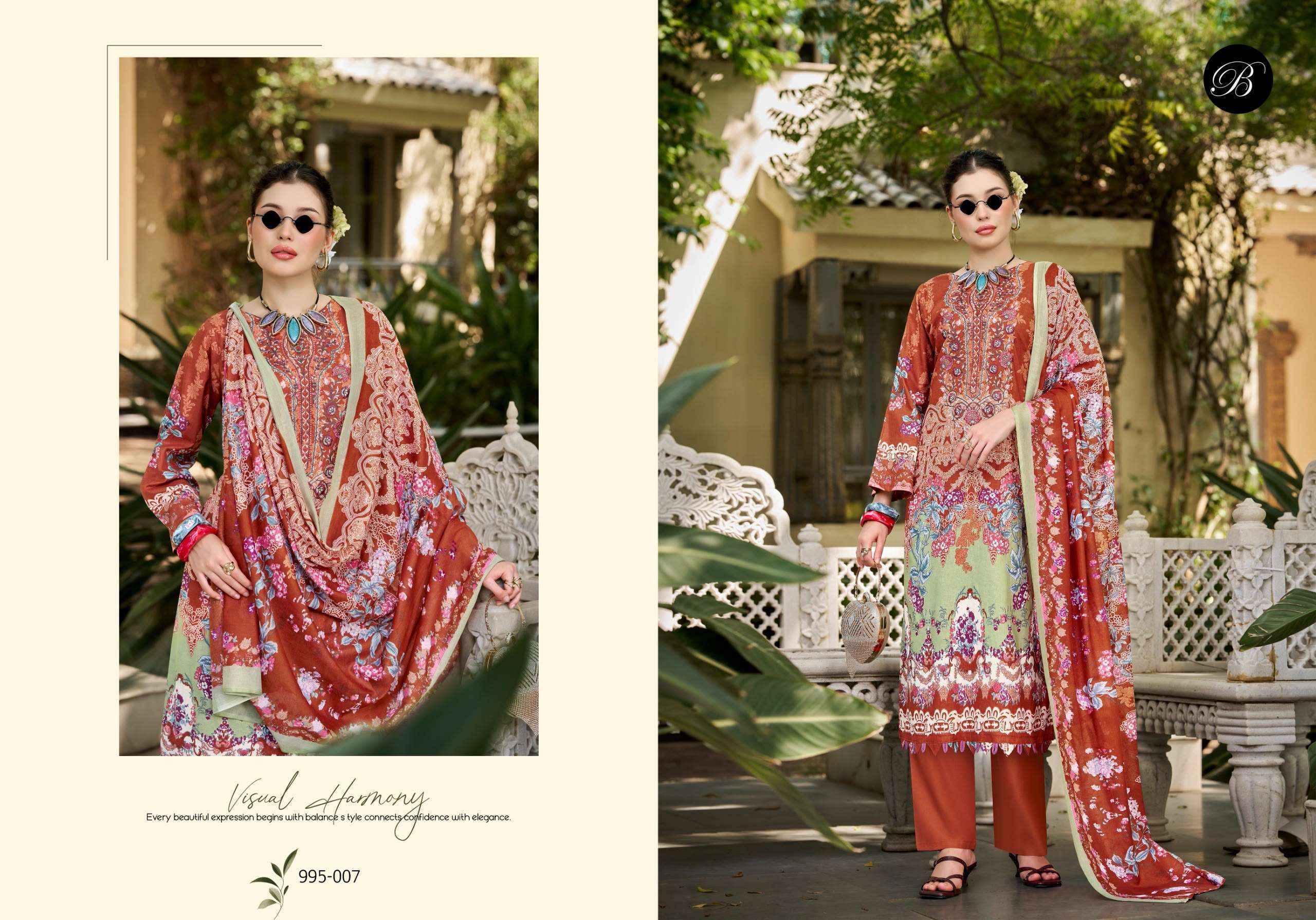 Belliza Naira Vol 153 - Cotton Dress Material online shopping ( 8 pcs Catalog )
