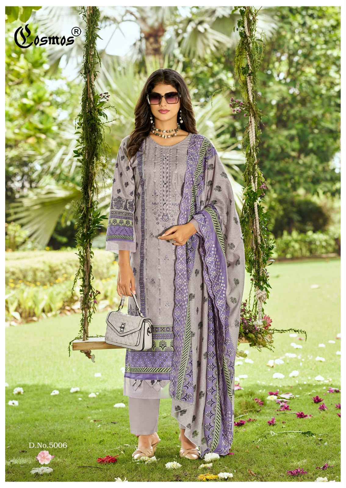 Buy Cosmos Bin Saeed Vol 5 Suits Catalog Wholesale ( 8 Pcs Catalog )
