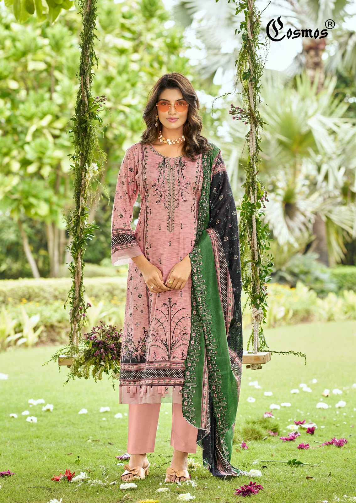 Buy Cosmos Bin Saeed Vol 5 Suits Catalog Wholesale ( 8 Pcs Catalog )