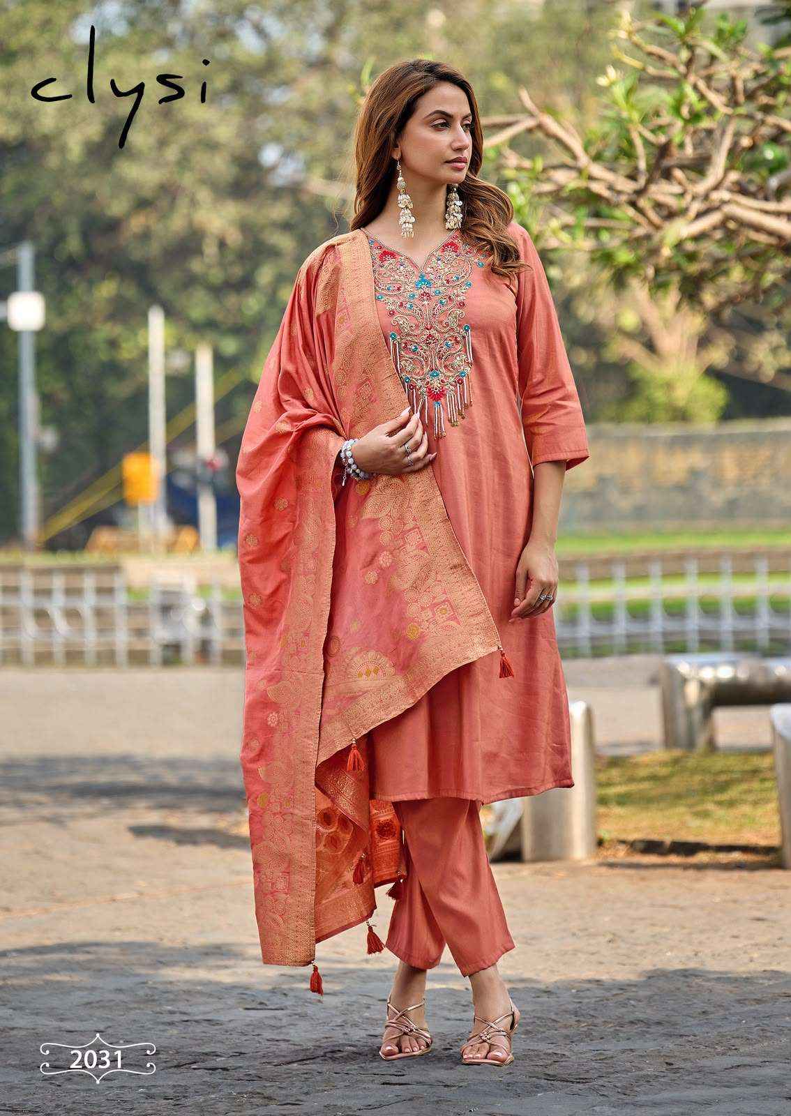 Clysi Nooria Premium Designs 3 Piece Pair Set _ Surat Wholesale Market Price ( 4 Pcs Catalog )
