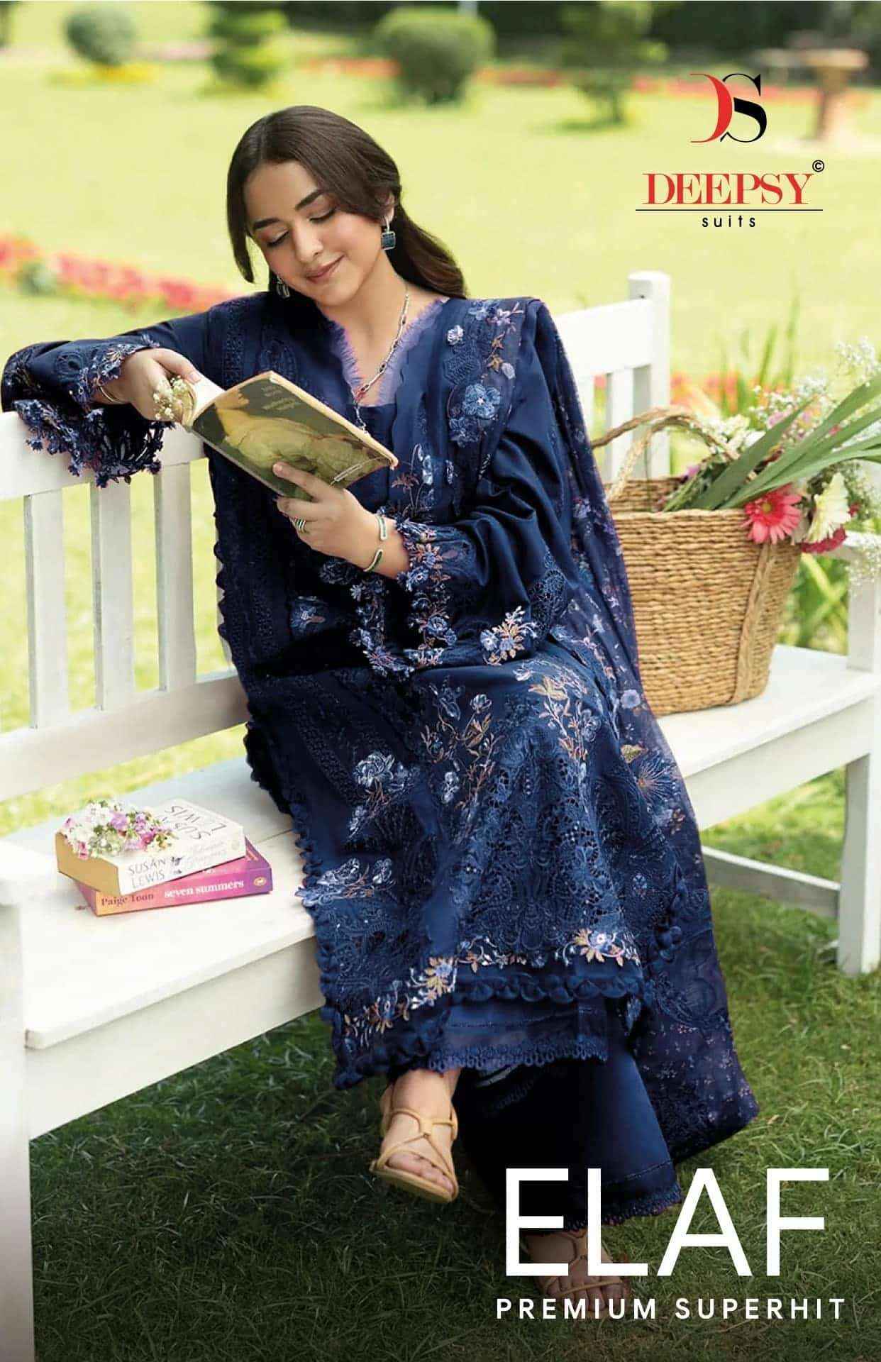Deepsy Elaf Premium Superhit Pure Cotton Pakistani Salwar Kameez _ Surat Wholesale Price ( 6 Pcs Catalog )