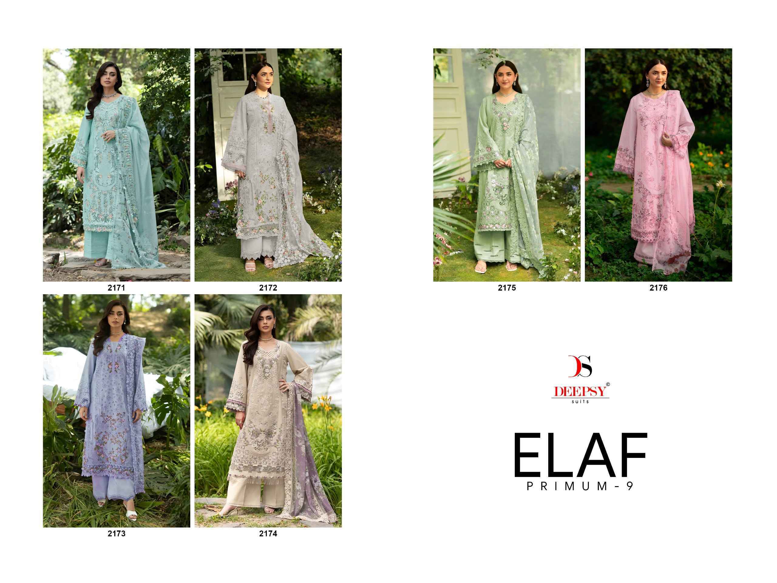 Deepsy Elaf Premium Vol 9 Cotton Salwar Kameez _ Wholesale Surat Market Price ( 6 Pcs Catalog )