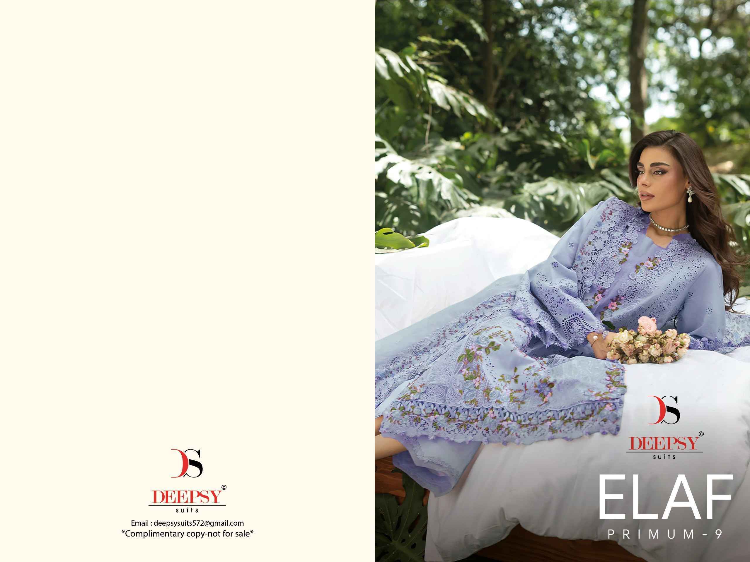 Deepsy Elaf Premium Vol 9 Cotton Salwar Kameez _ Wholesale Surat Market Price ( 6 Pcs Catalog )