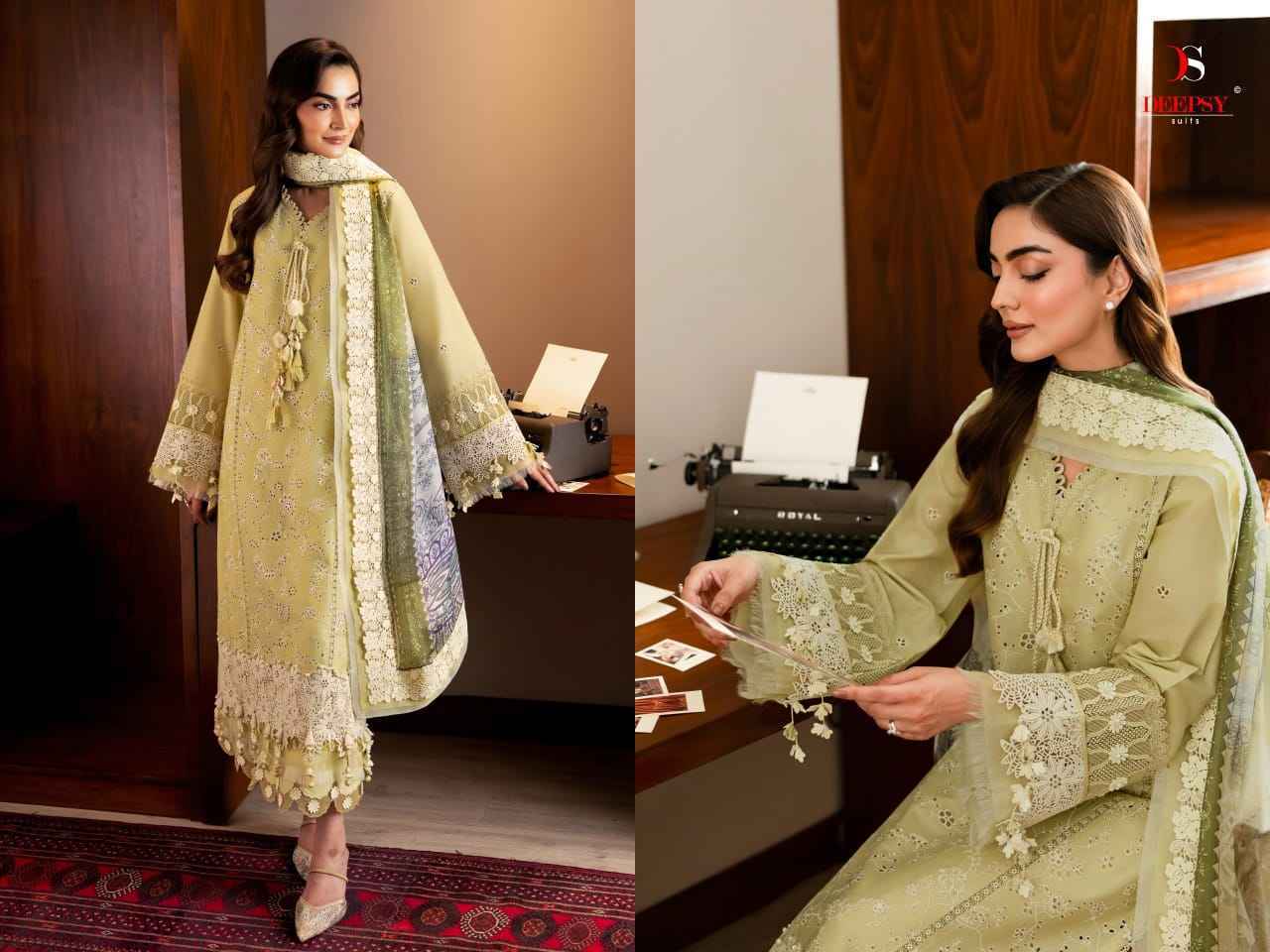 Deepsy Jade Couture Cotton Salwar Suit _ Surat Wholesale Market Price ( 6 Pcs Catalog )